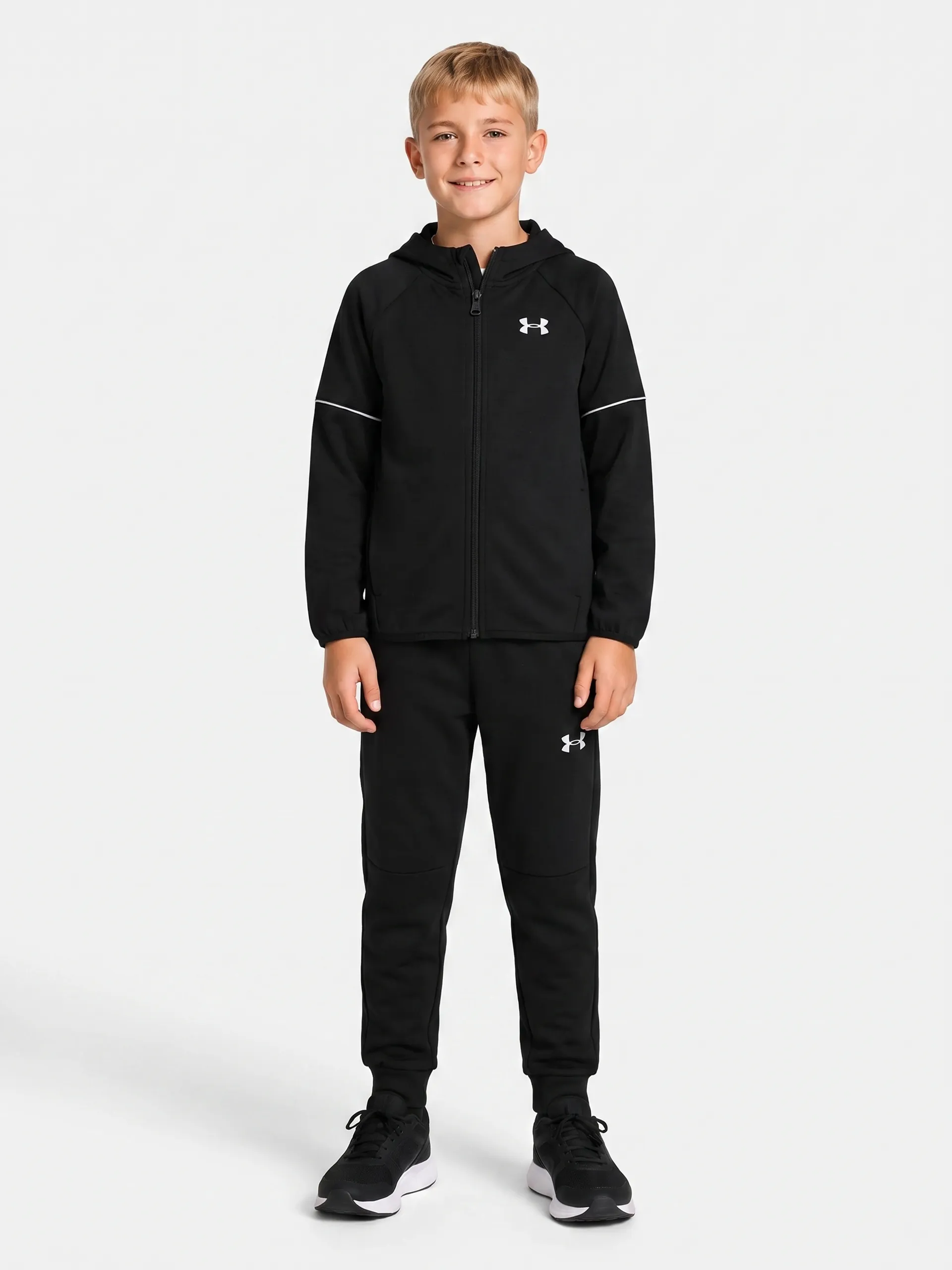 Zēnu komplekts Under Armour UA DOUBLE KNIT FZ SET - 001