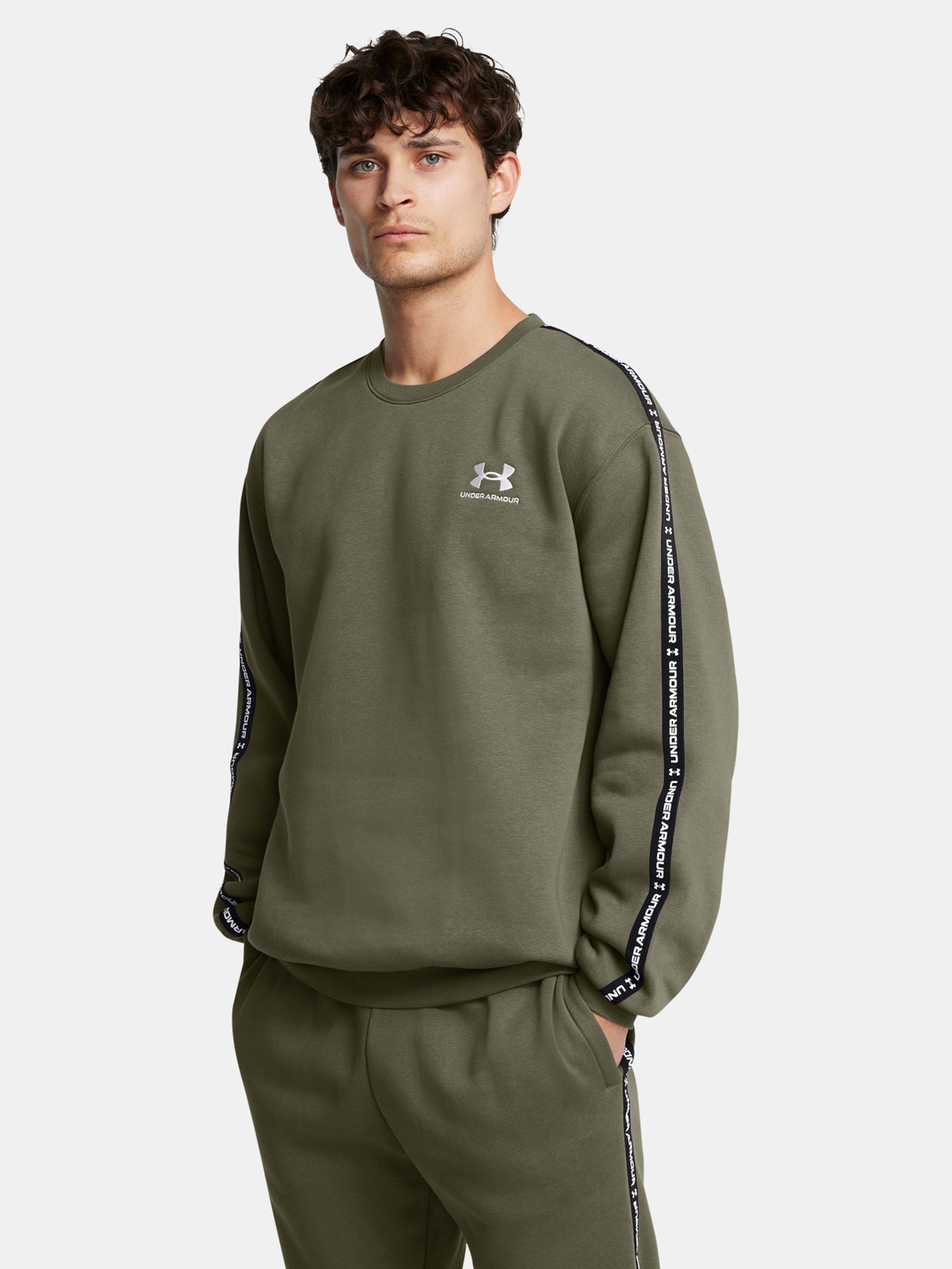 Moški pulover Under Armour UA Icon Fleece Crew Taping