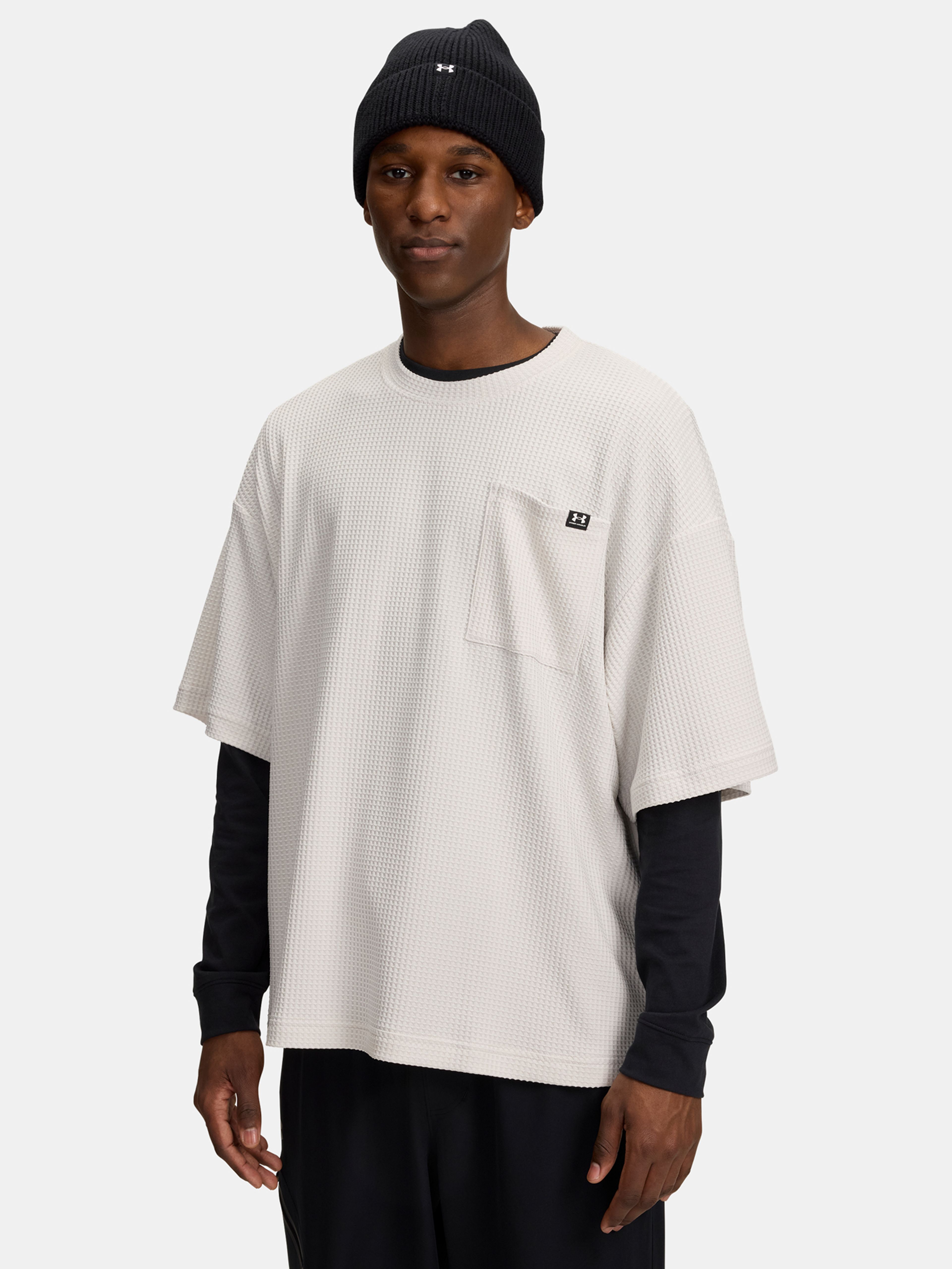 Vyriški marškinėliai Under Armour UA Rival Waffle Crew-WHT