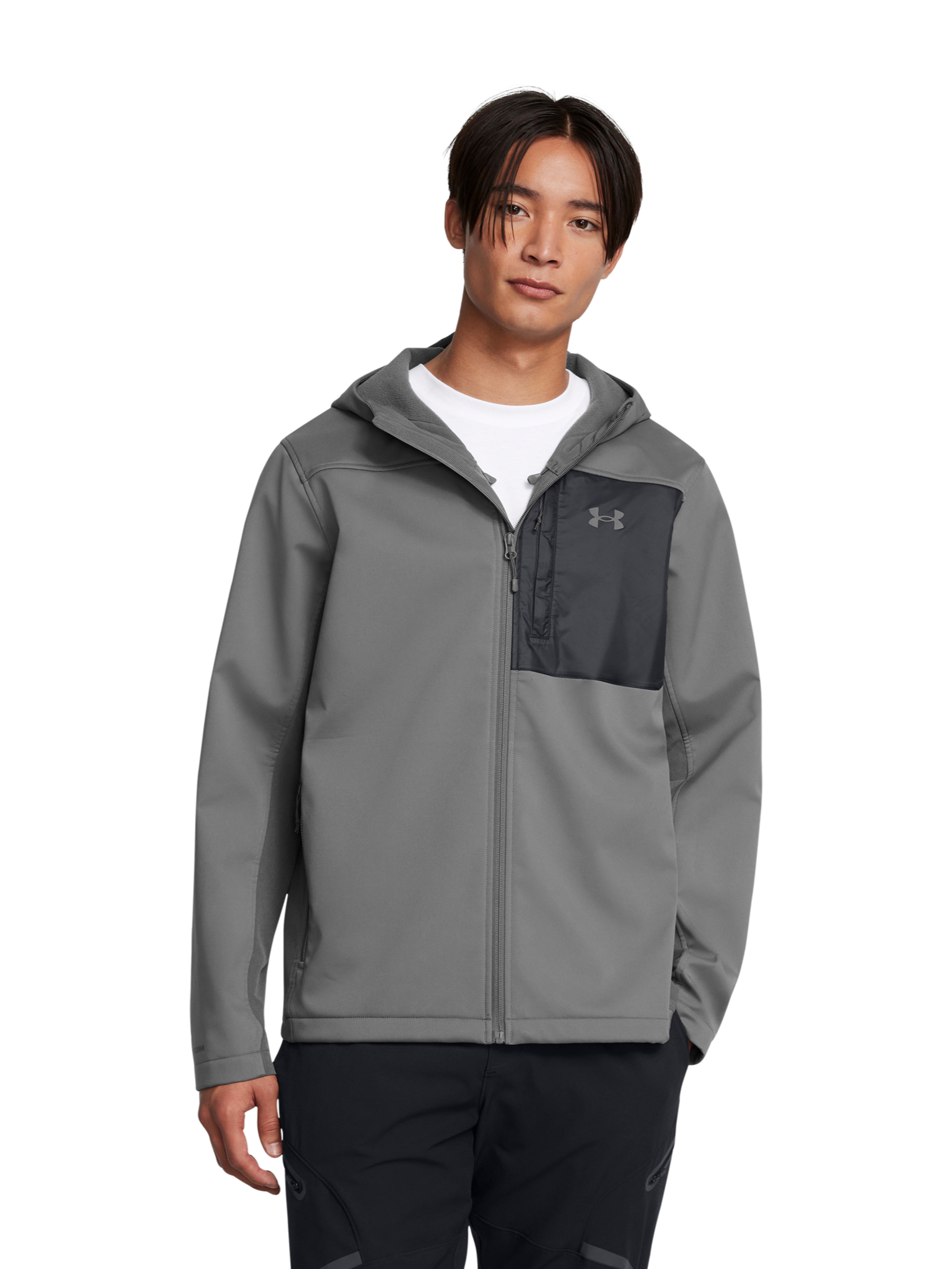 Férfi dzseki Under Armour SHIELD HOODED JACKET-GRY