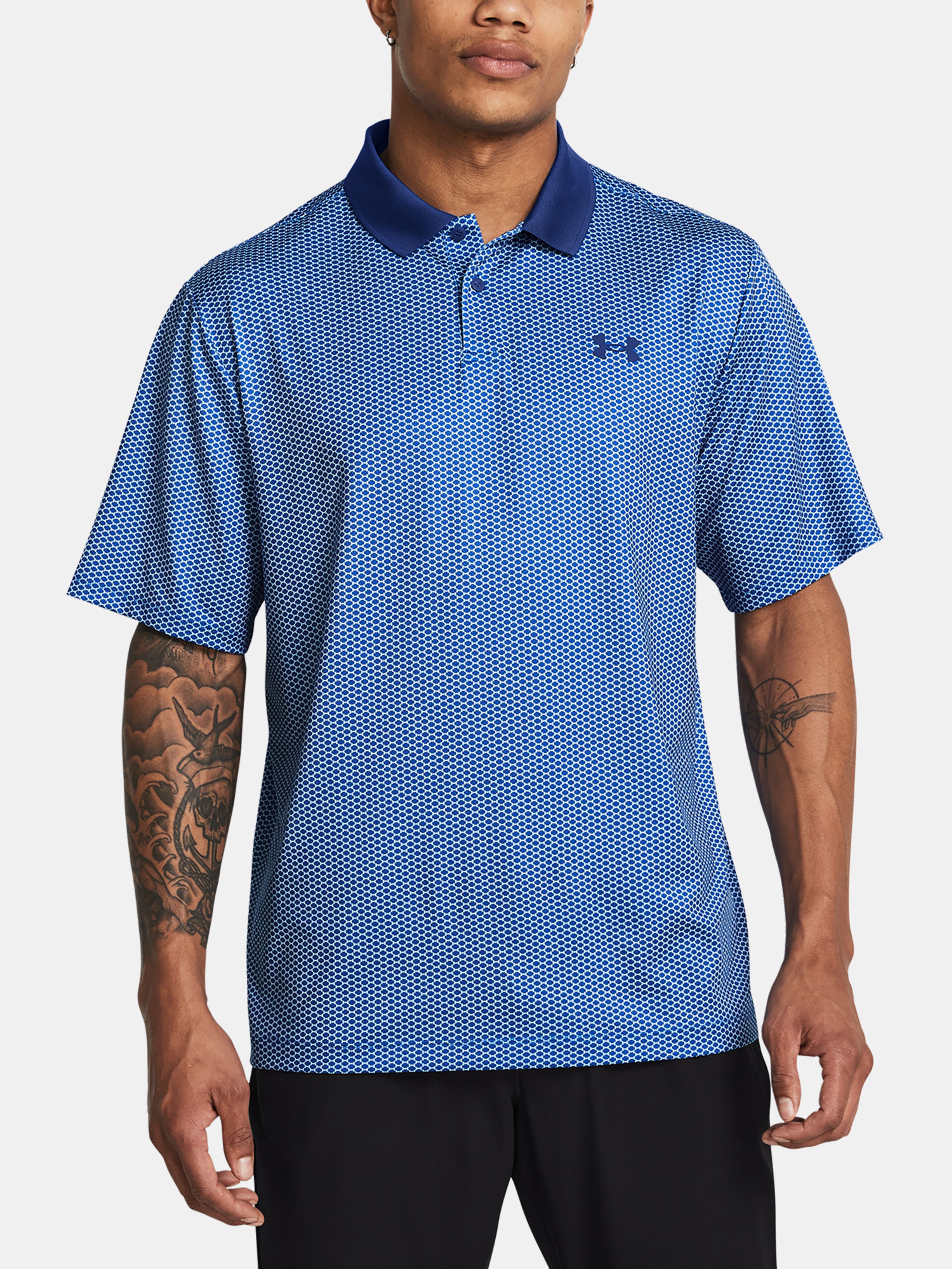 Férfi póló Under Armour UA Matchplay Printed Polo-BLU