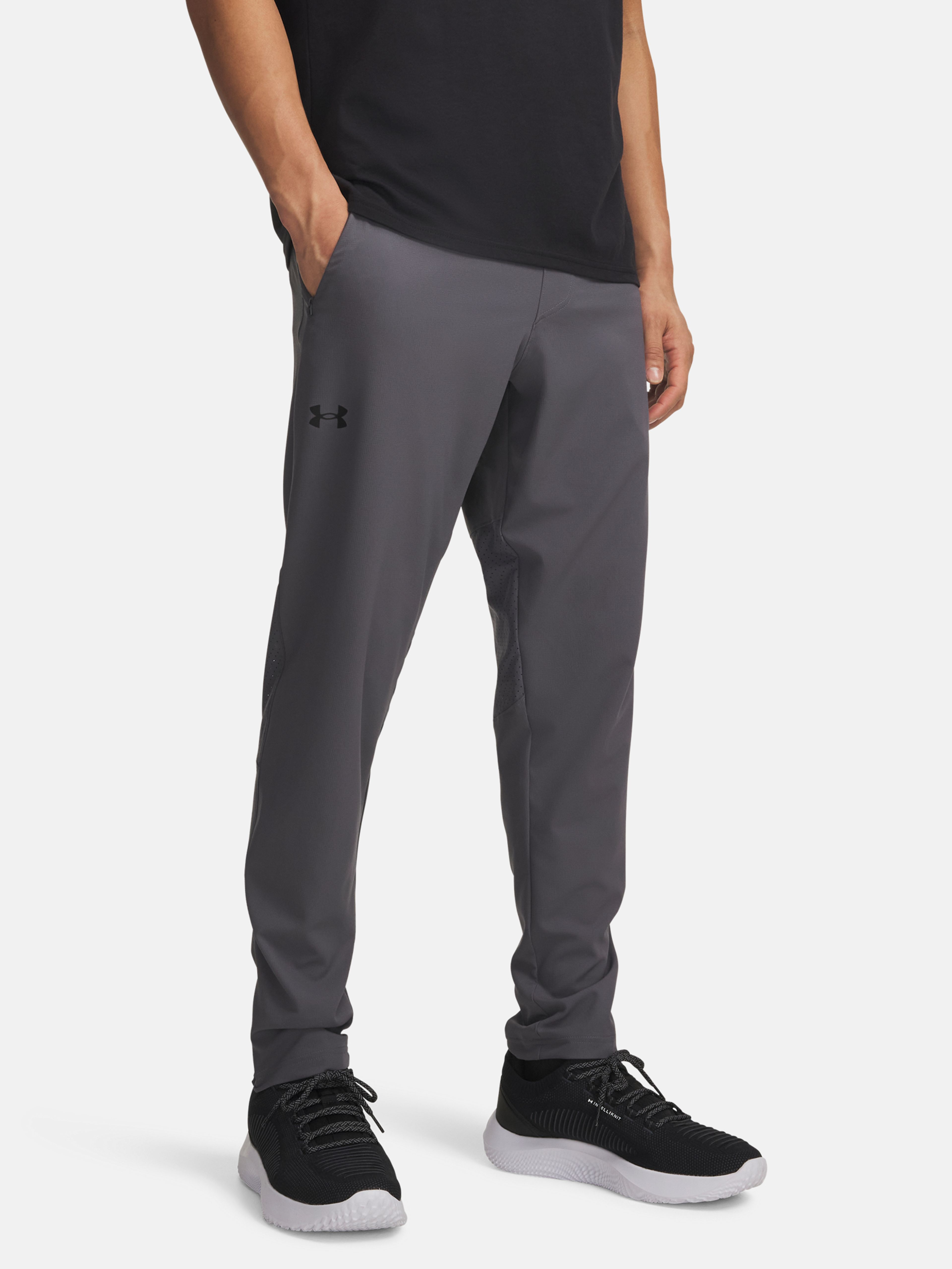 Pánské sportovní kalhoty Under Armour Vanish Woven Tapered Pants-GRY