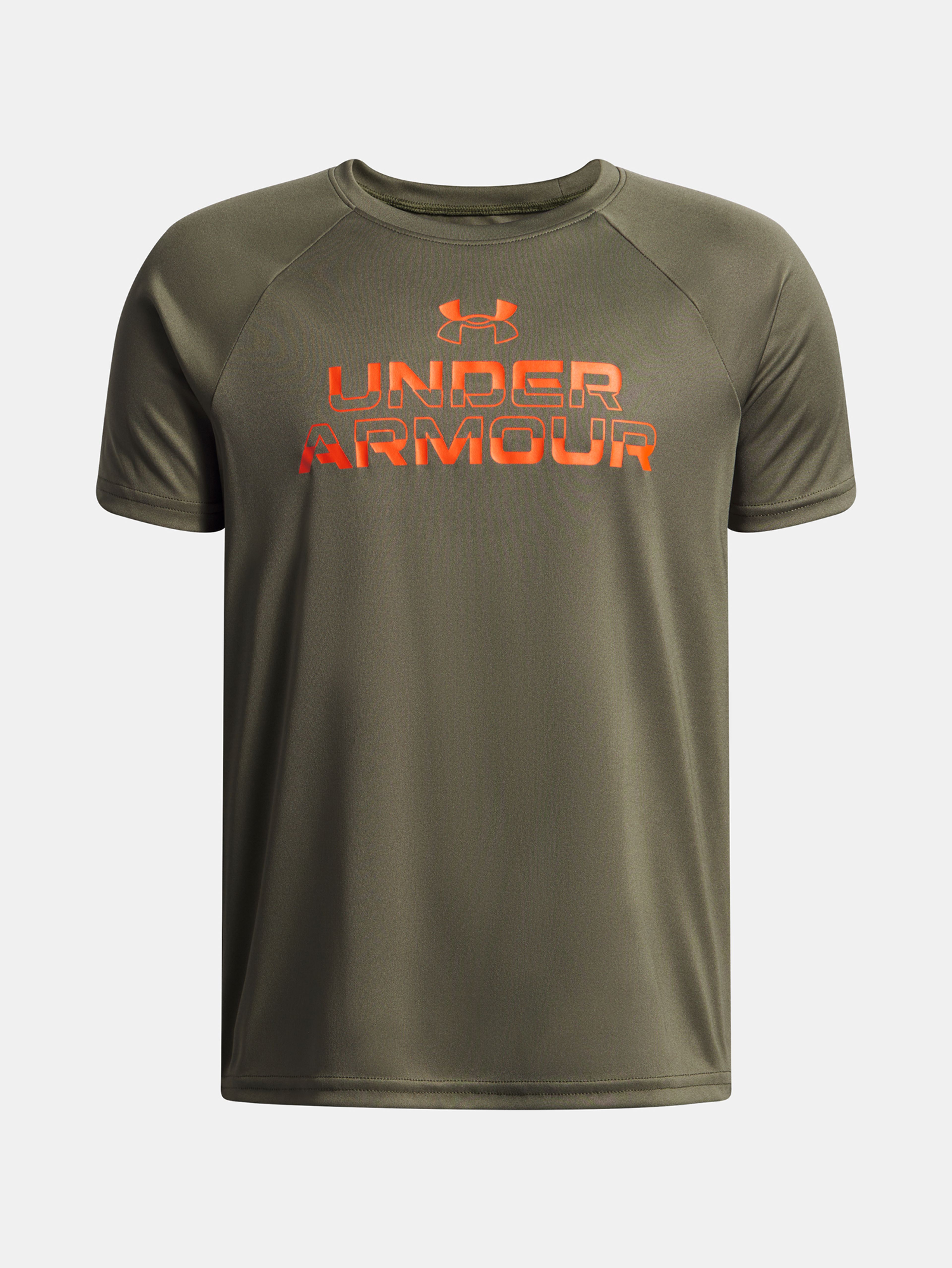 Poiste t-särk Under Armour UA Tech Split Wordmark SS-GRN