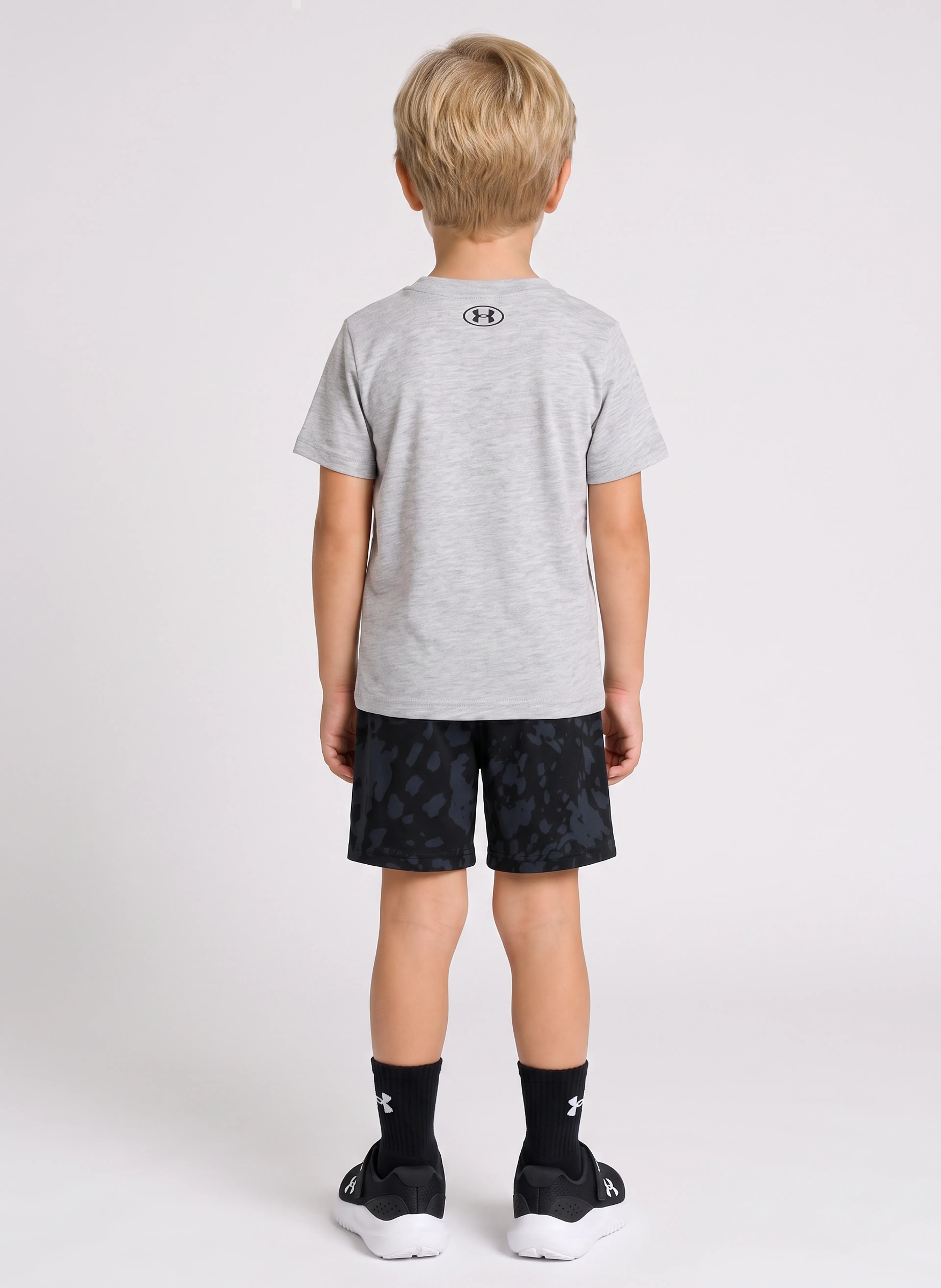 Berniuku rinkinys Under Armour UA PRINTED SS SHORT SET-GRY - 002
