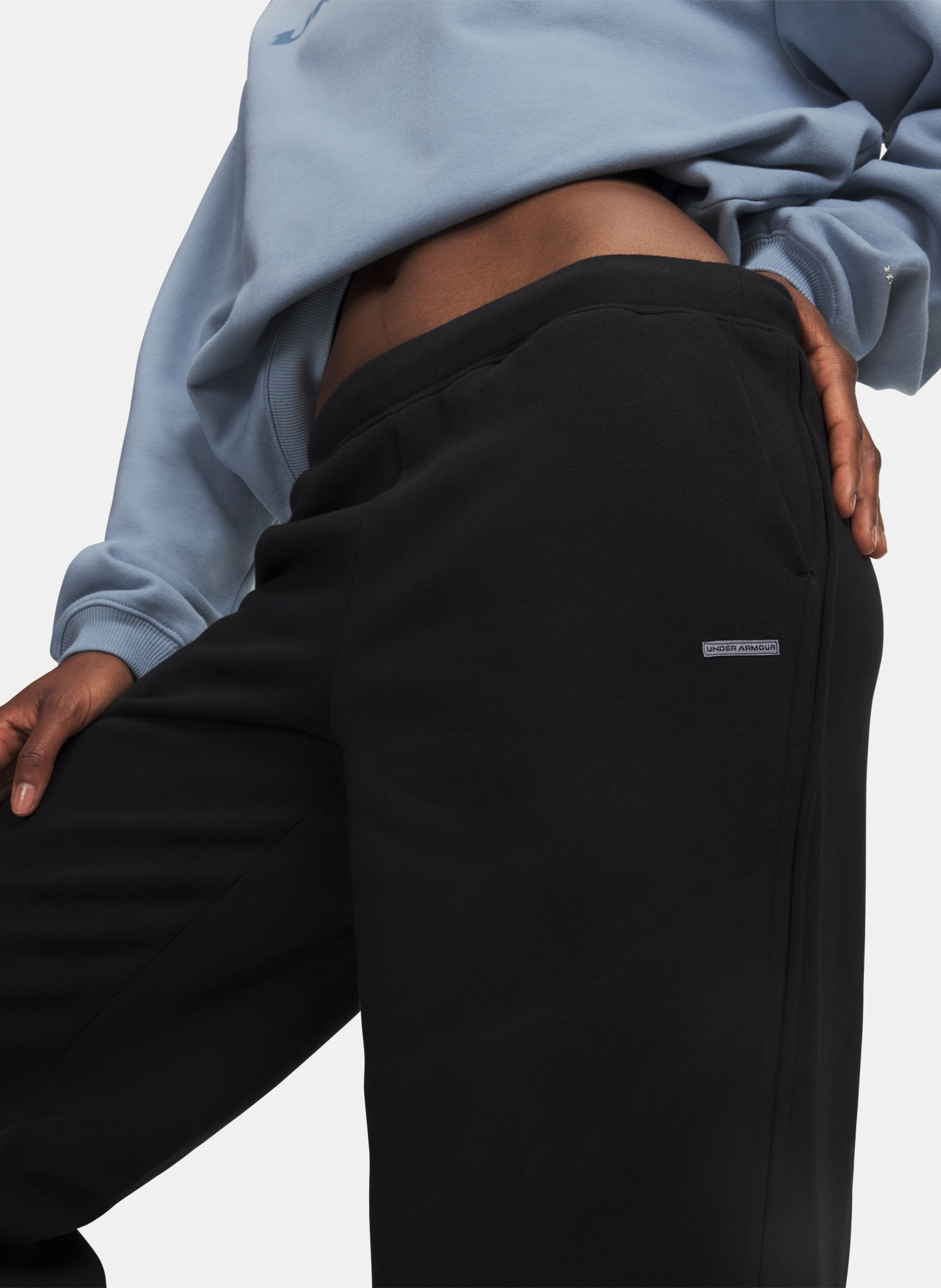 Sieviešu sporta bikses Under Armour Icon Flc Sama Wide Leg - 003