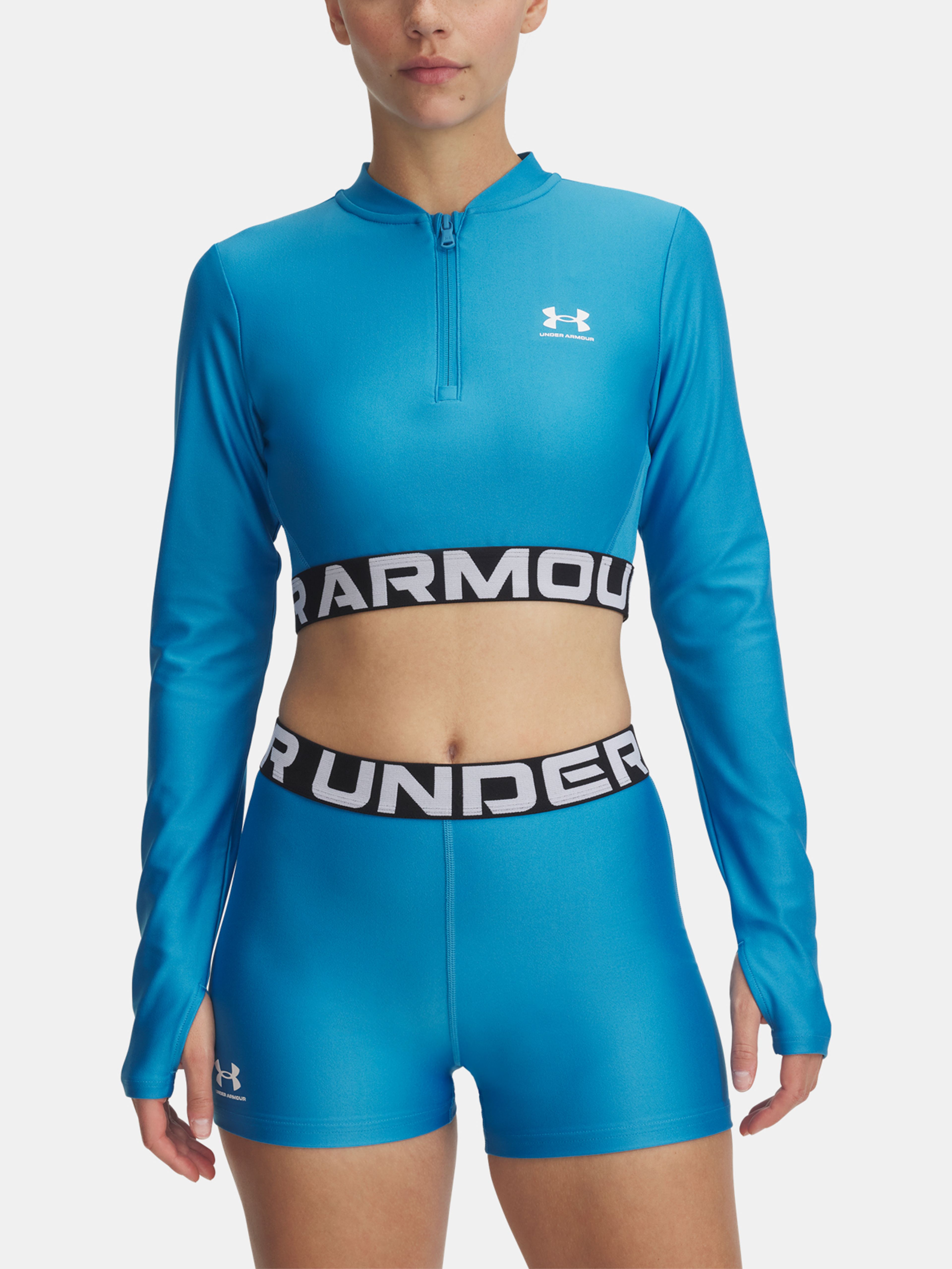 Dámské tričko Under Armour HeatGear Rib 1/4 Zip LS