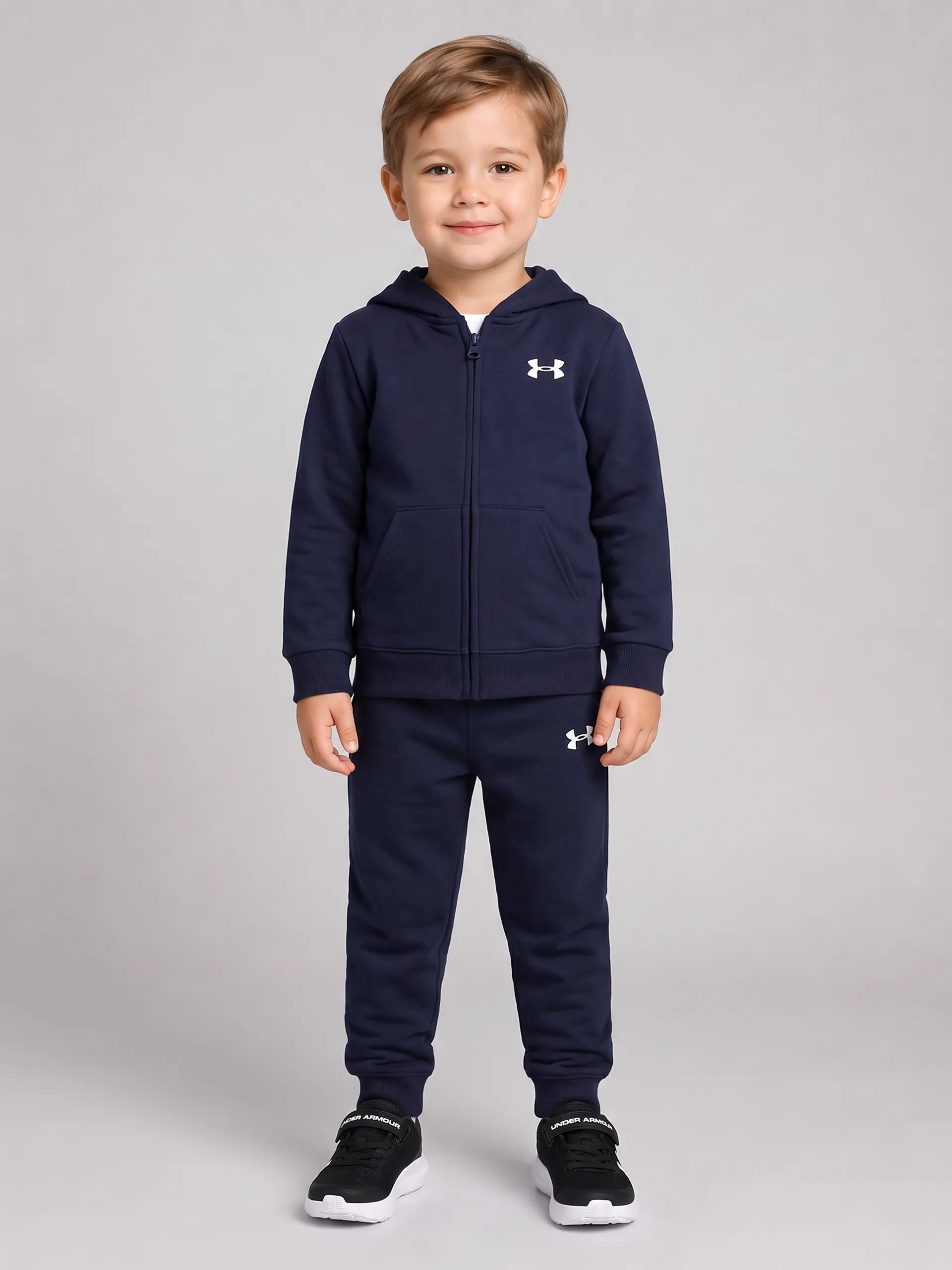 Berniuku rinkinys Under Armour UA BRANDED LOGO FZ SET-NVY - 001