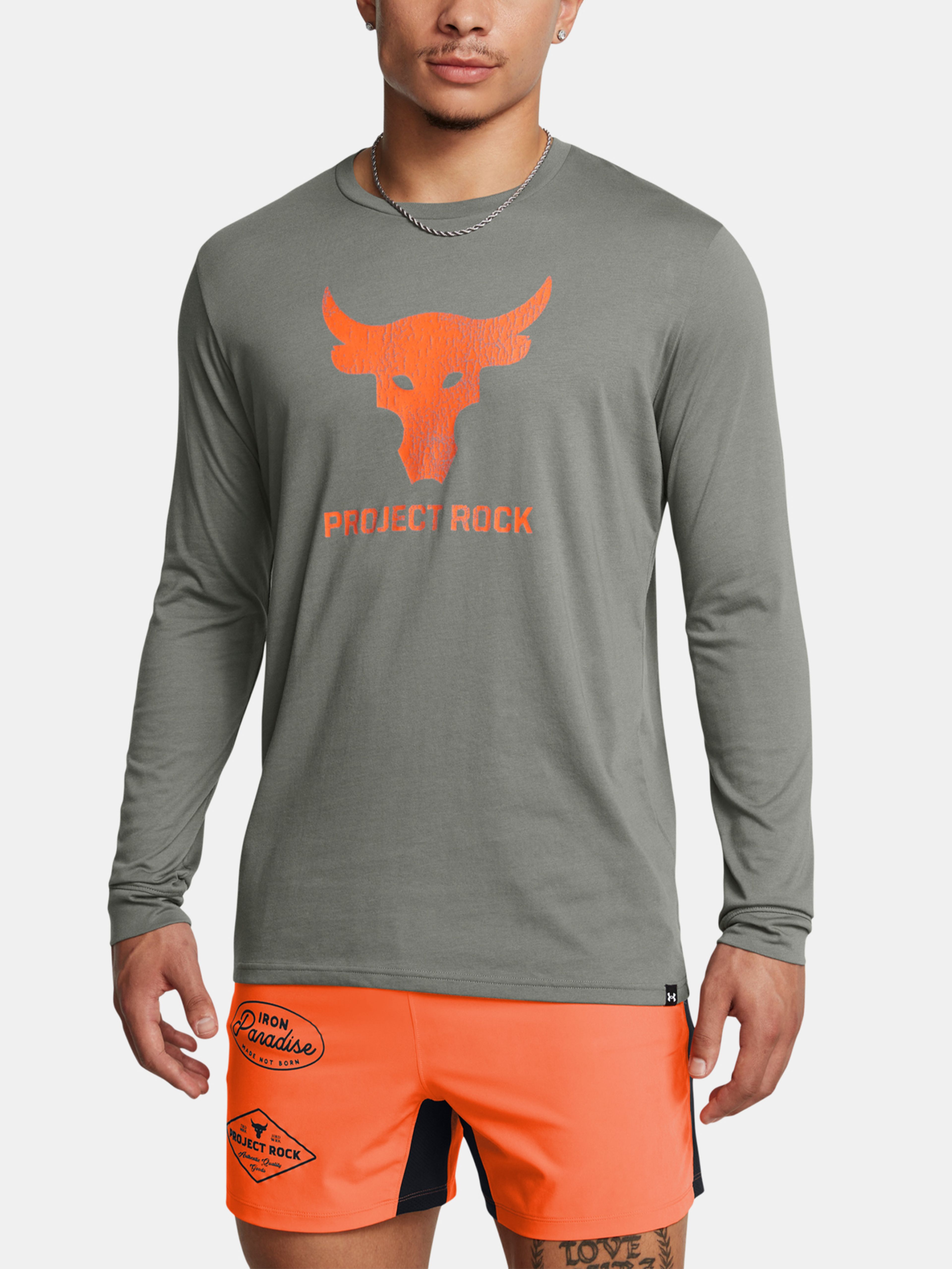 Férfi póló Under Armour UA PJT ROCK BRAHMA BULL LS