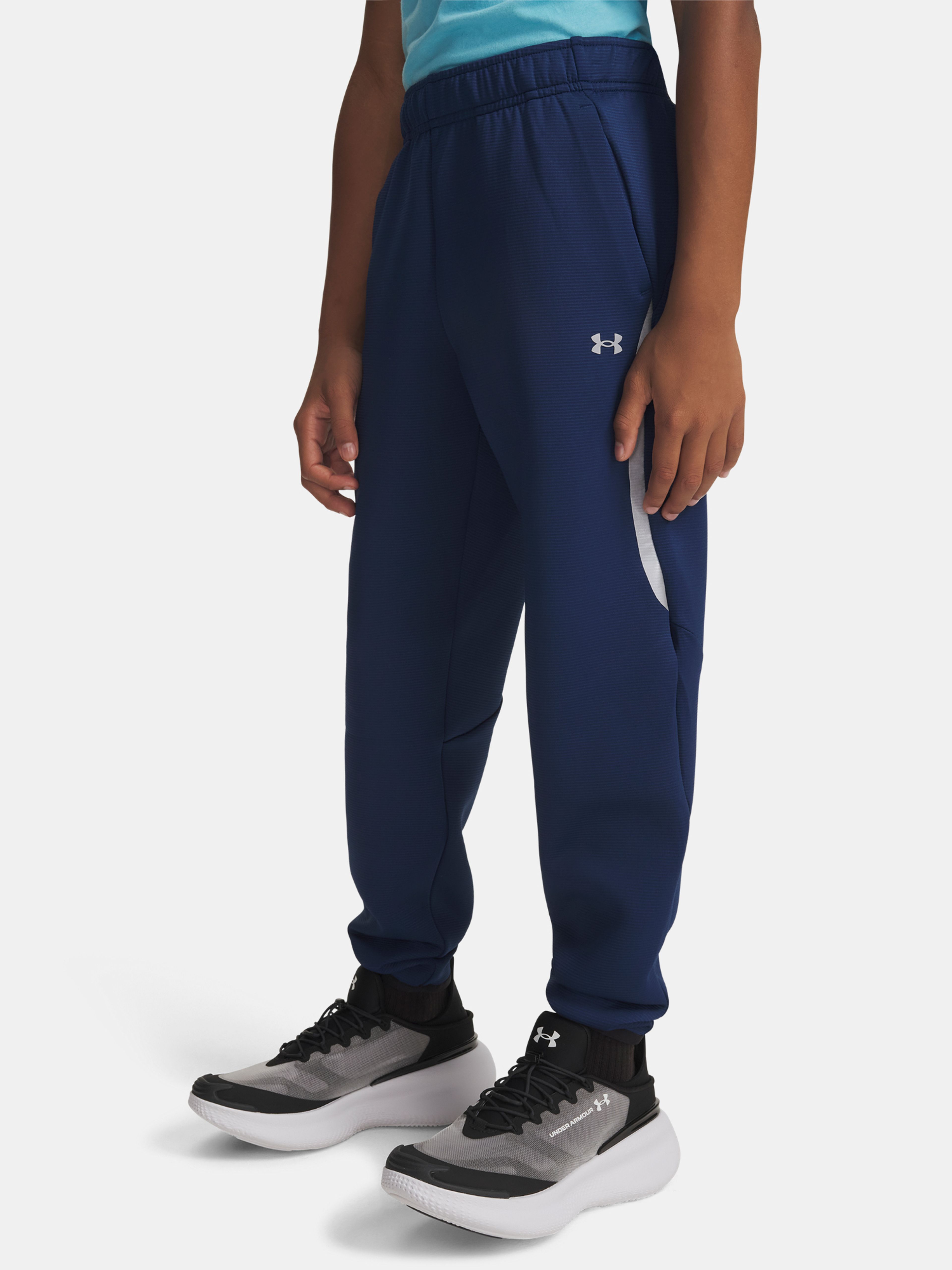 Zēnu treniņbikses Under Armour UA B UNSTOPPABLE FLC NOV JGR - 001