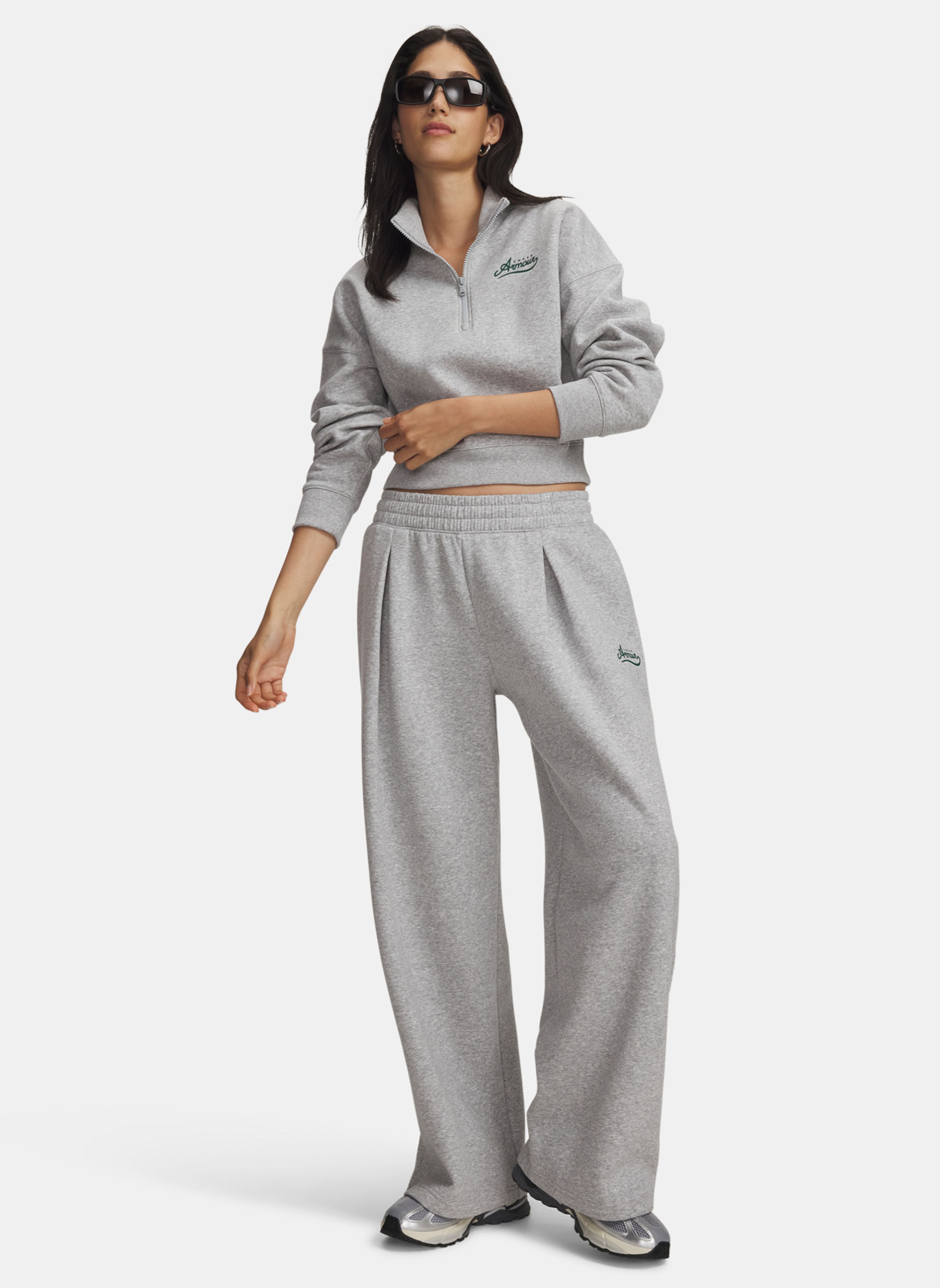 Moteriškos sportinės kelnės Under Armour RIVAL PLEATED VARSITY PANT - 003