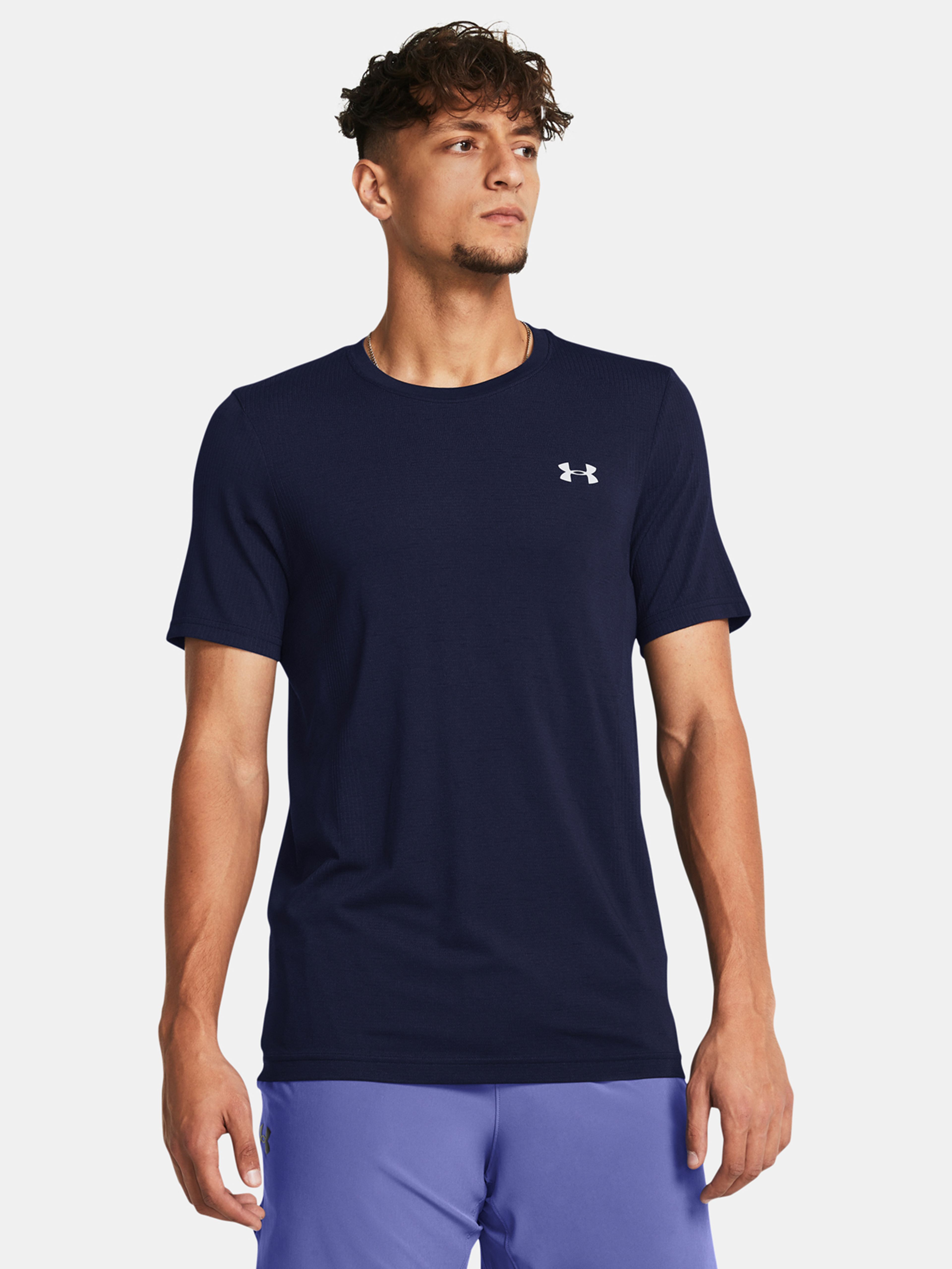 Férfi póló Under Armour Vanish Seamless SS-BLU