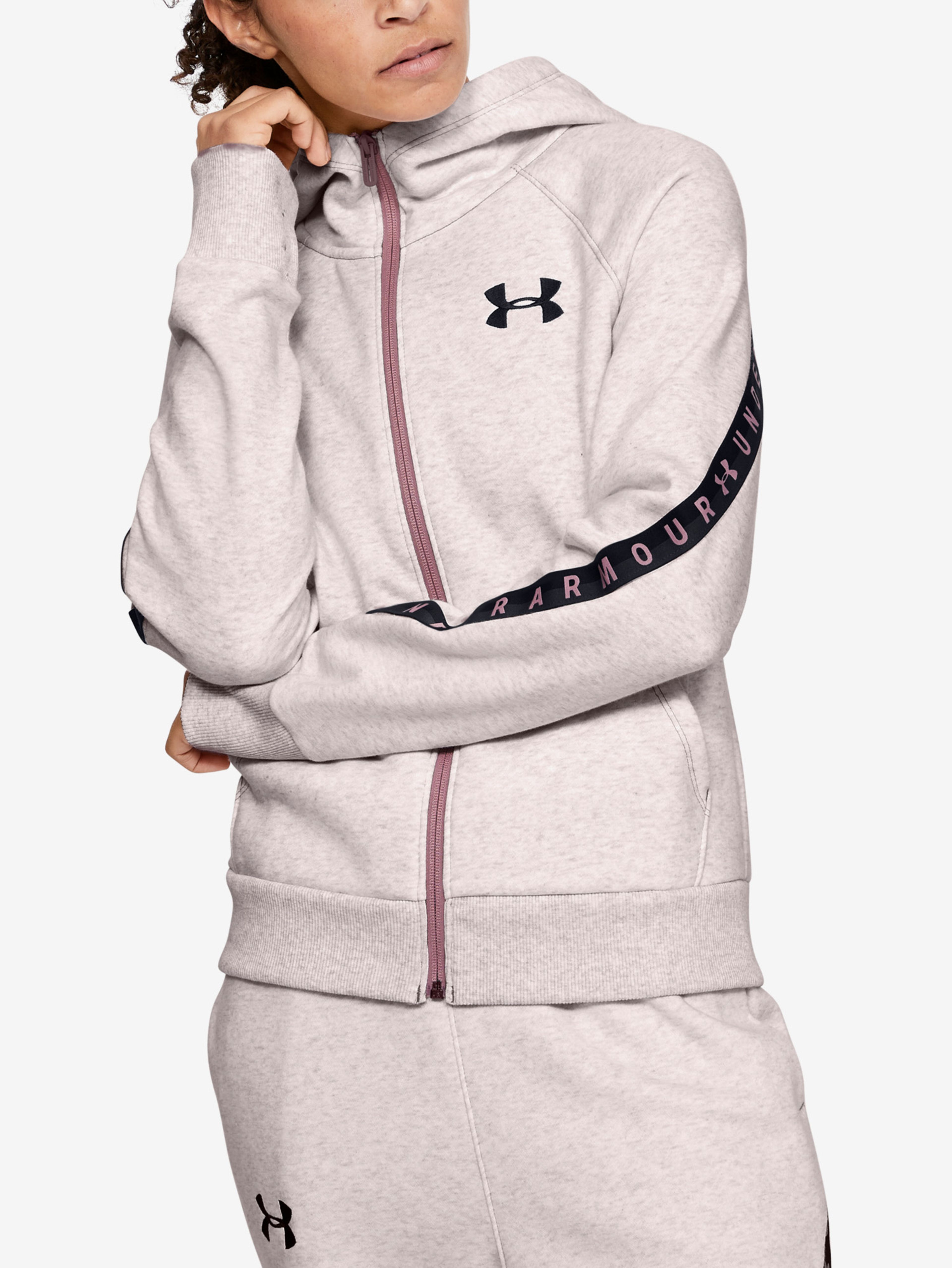 Női felső Under Armour Fleece Taped Wm Fz Hoodie