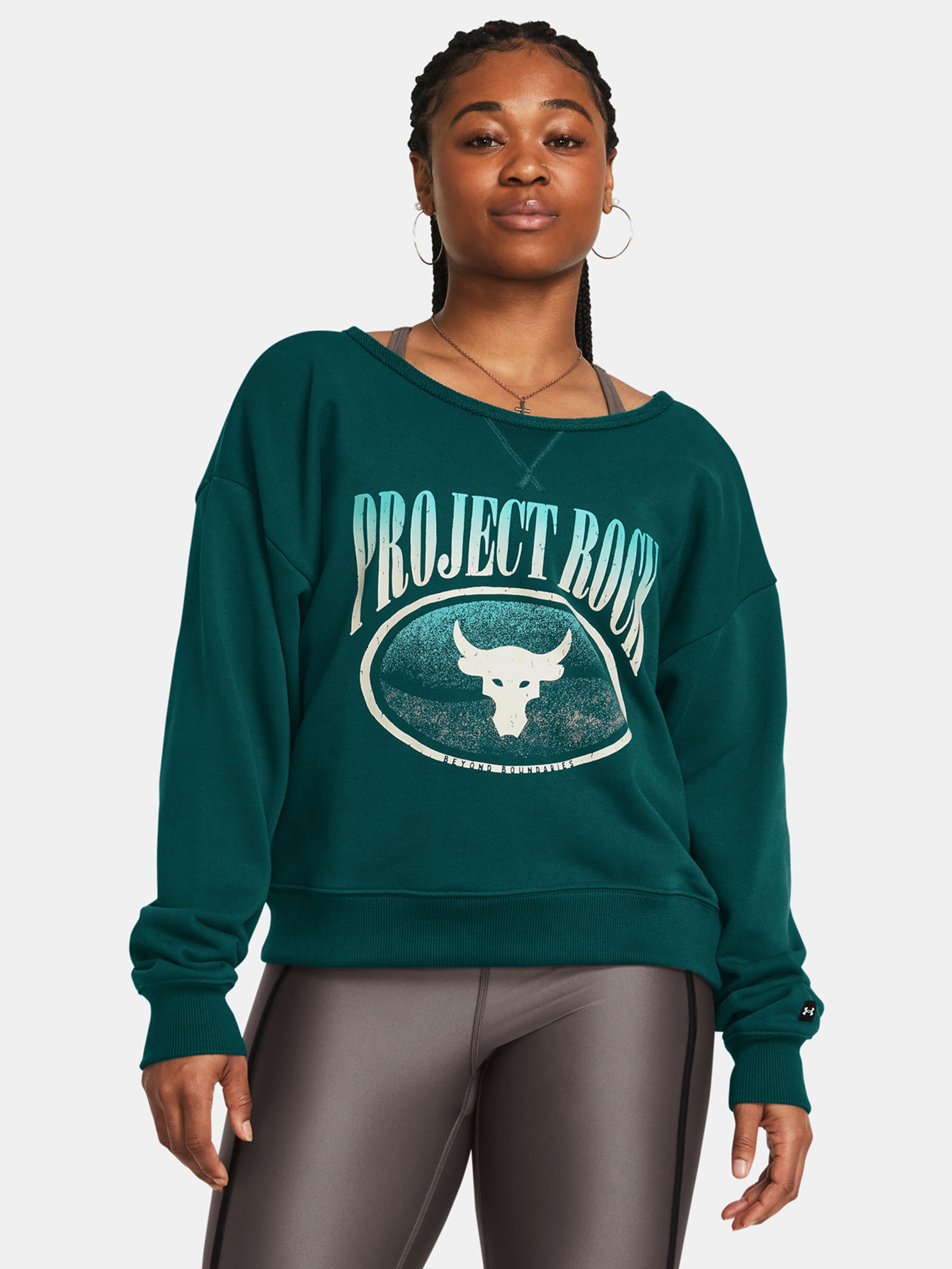 Női felső Under Armour Pjt Rck HW Terry LS Q1