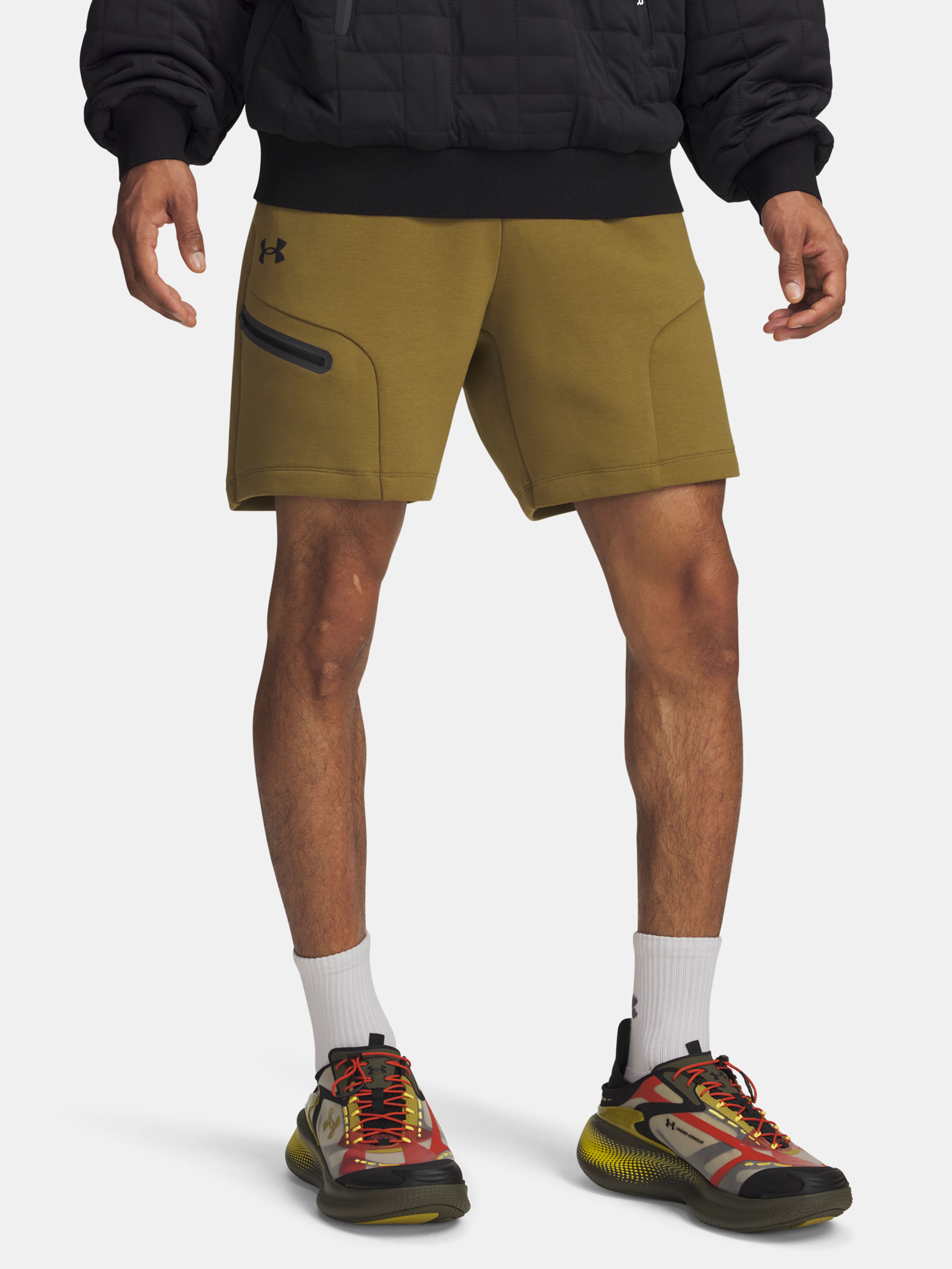 Pánske kraťasy Under Armour UA Unstoppable Flc Shorts-GRN