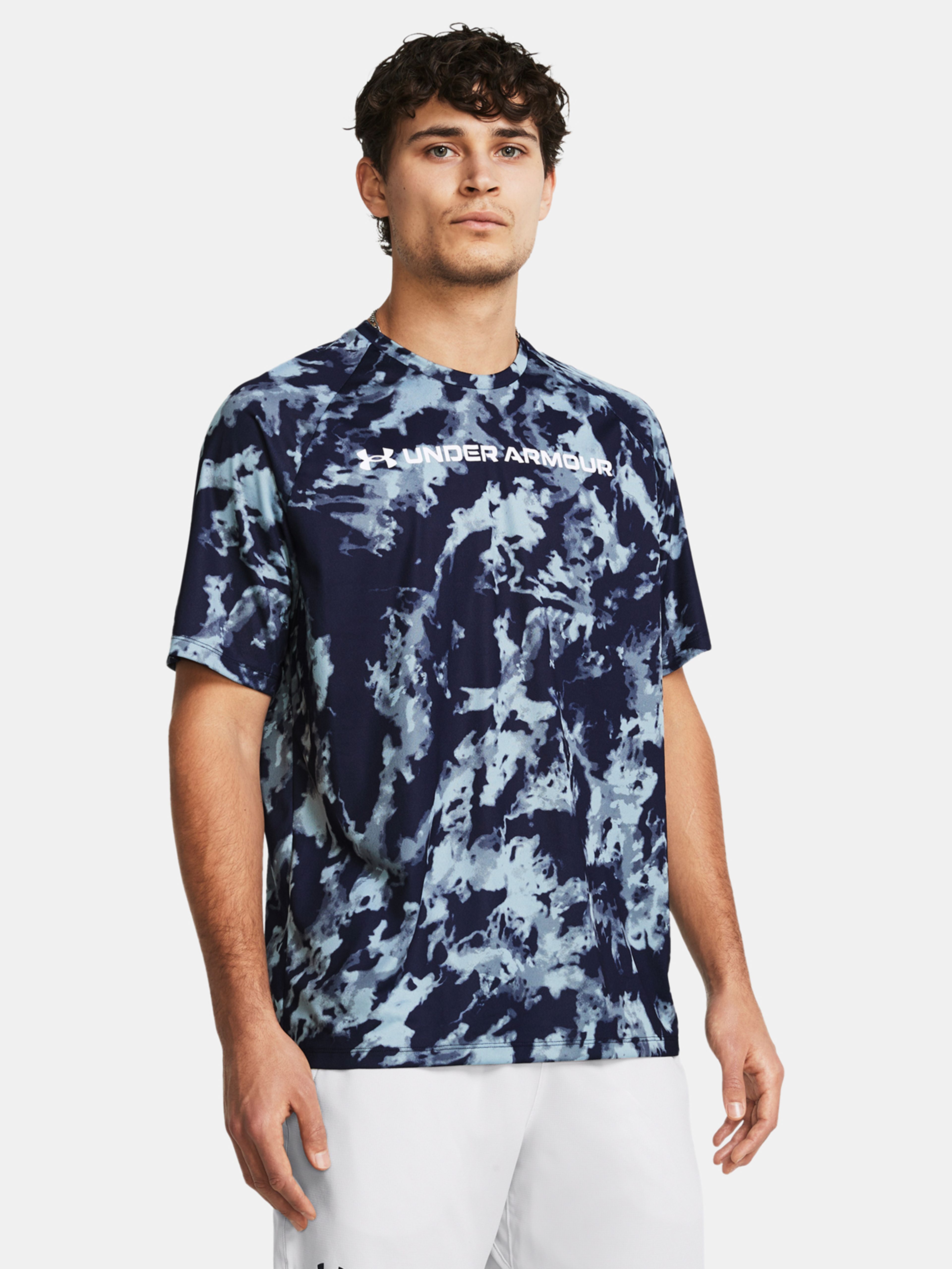 Férfi póló Under Armour UA TECH ABC CAMO SS