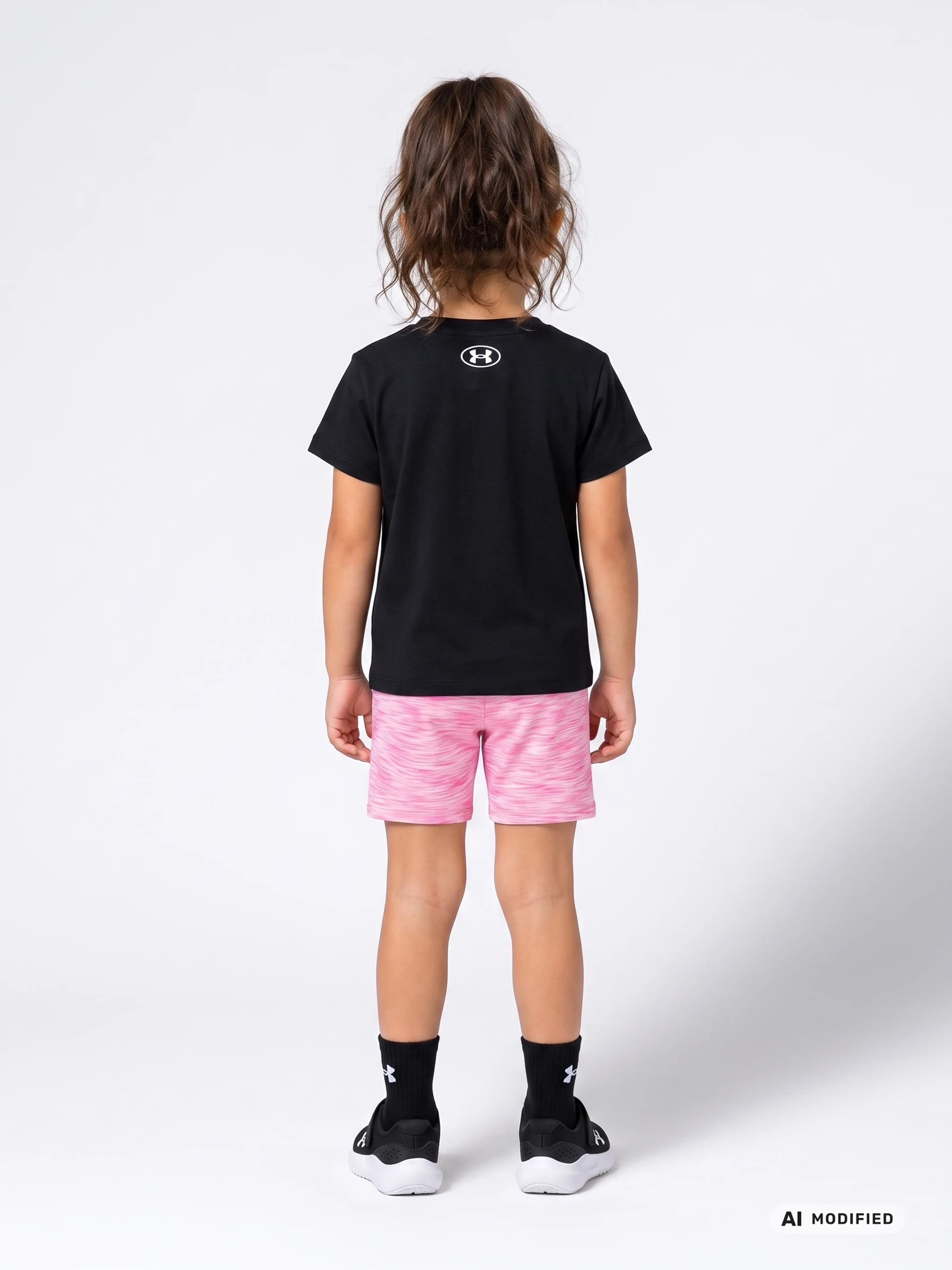 Mergaičių rinkinys Under Armour UA TWIST BIKE SHORT SET-BLK - 004