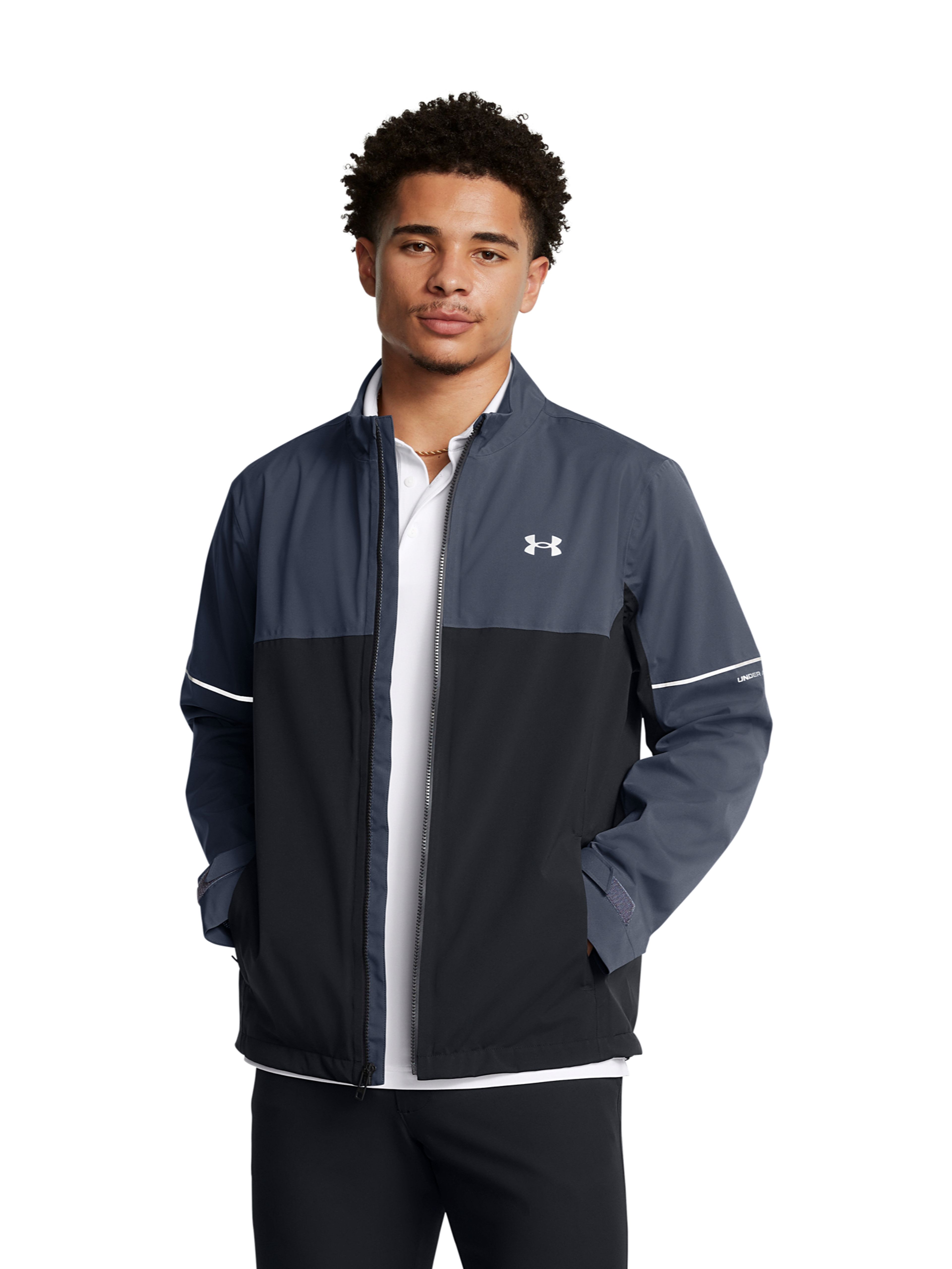 Férfi dzseki Under Armour DRIVE RAIN JACKET-GRY