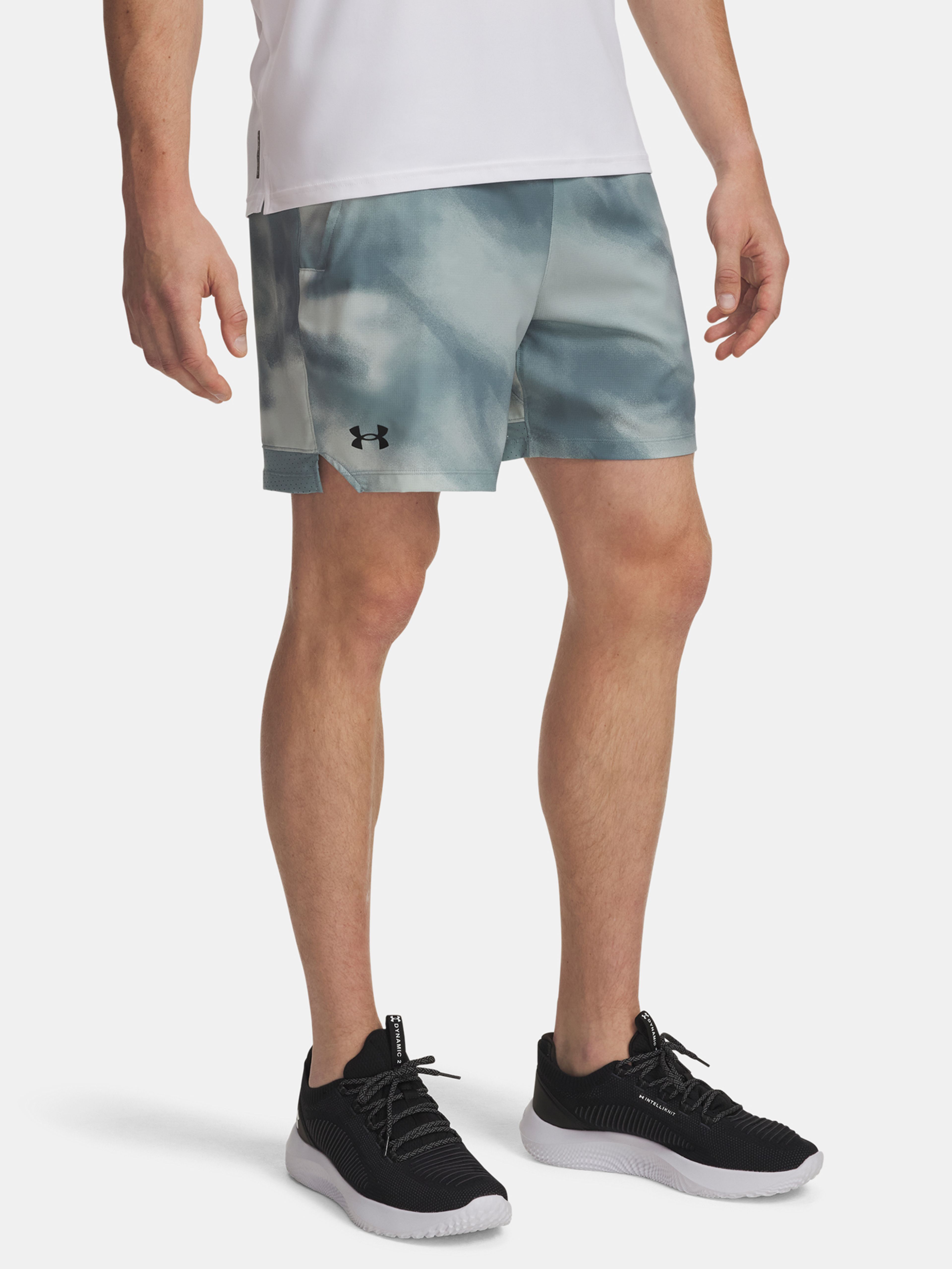Moške kratke hlače Under Armour UA Vanish Woven 6in Prnt Sts-GRN