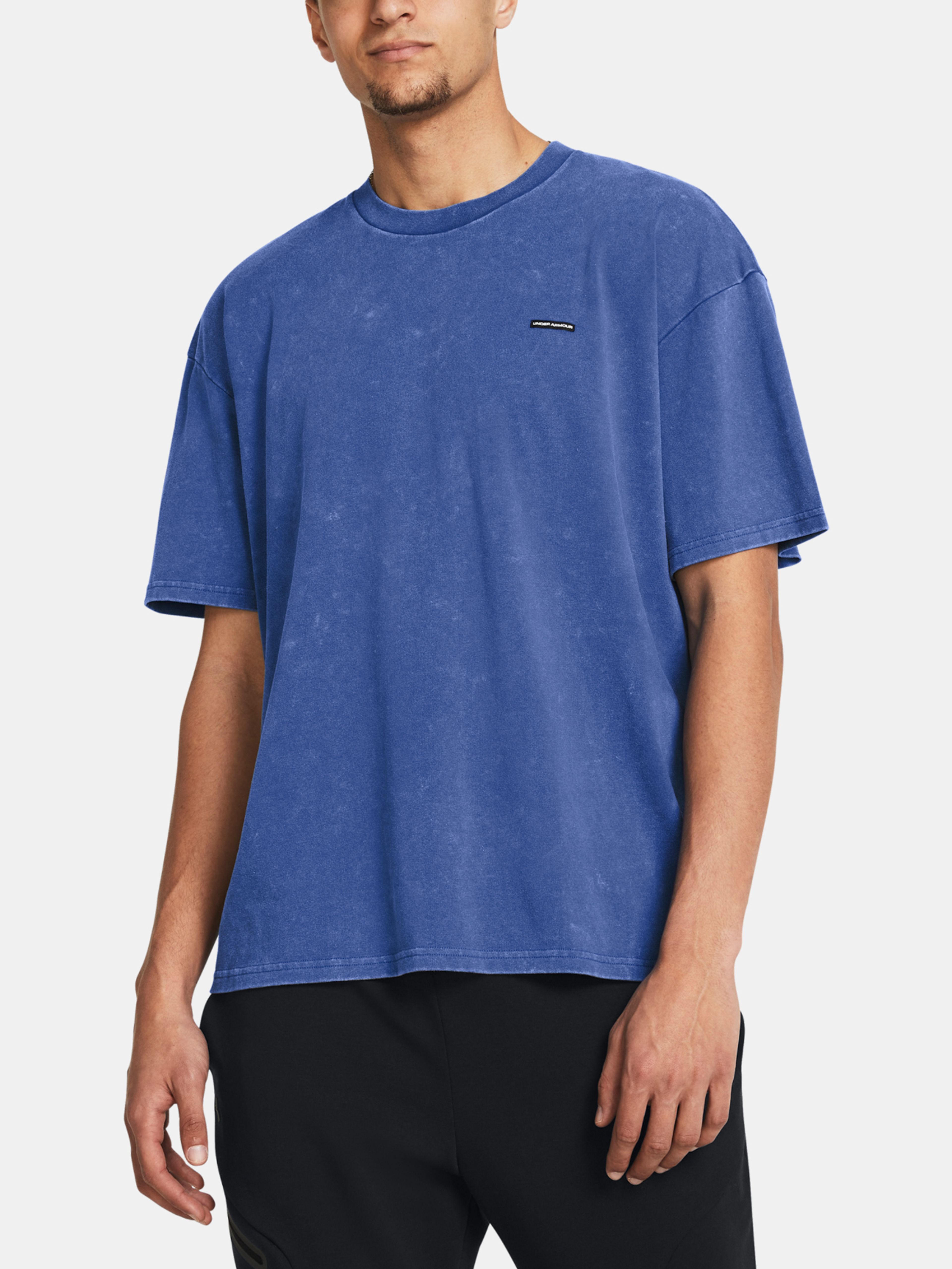 Pánske tričko Under Armour UA M HW OS LOGO WASH SS