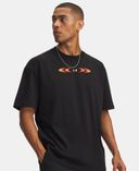 Vyriški marškinėliai Under Armour UA M HWT ECHO JET SS-Juoda - 001