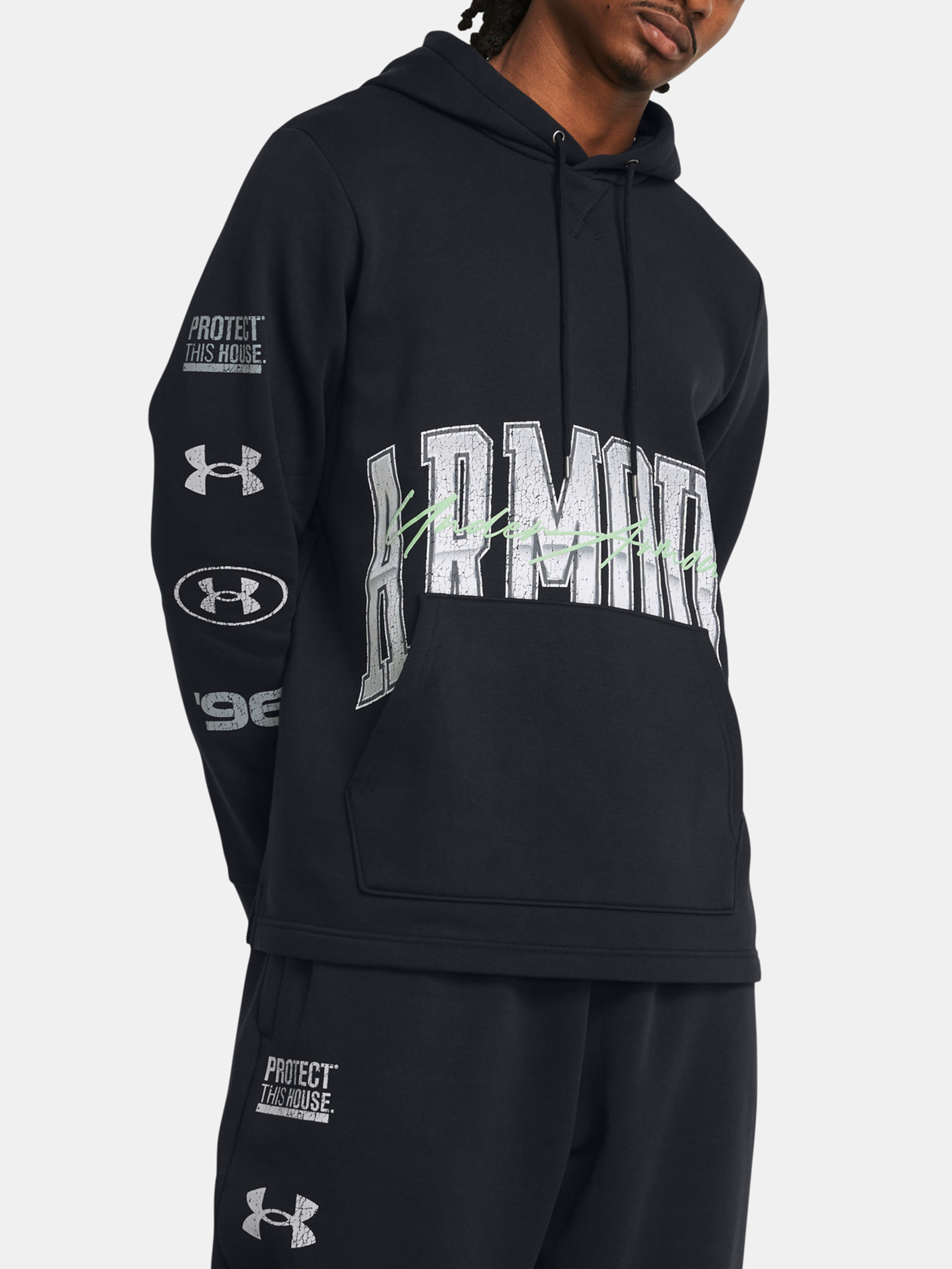 Férfi felső Under Armour UA Essential Flc Nov Hood