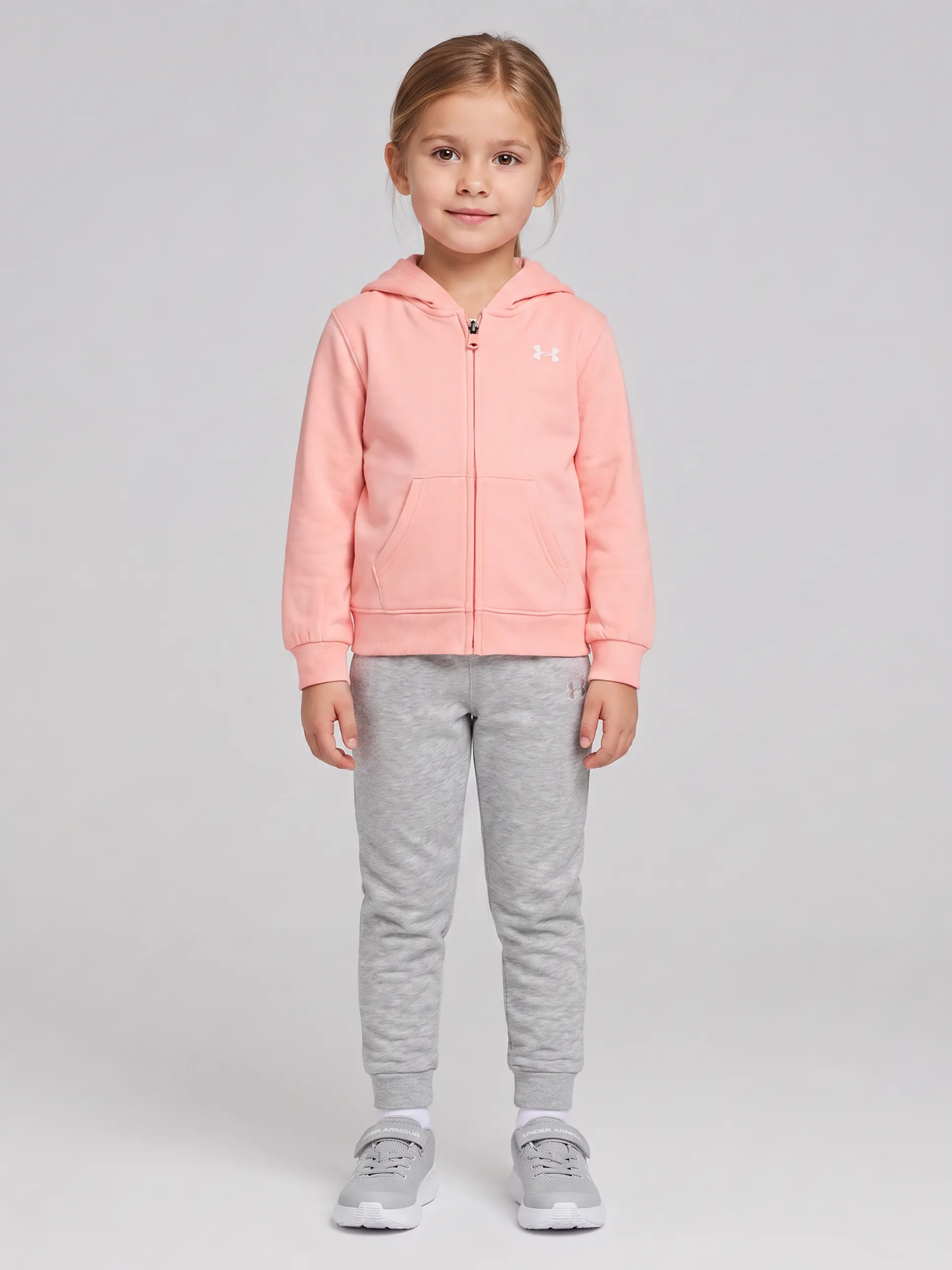 Dievčenský set Under Armour UA CHEST LOGO HOODY SET - 001
