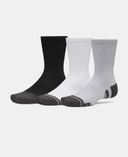 Unisexové ponožky Under Armour New UA Perf Tech 3pk Crew-Šedá - 003