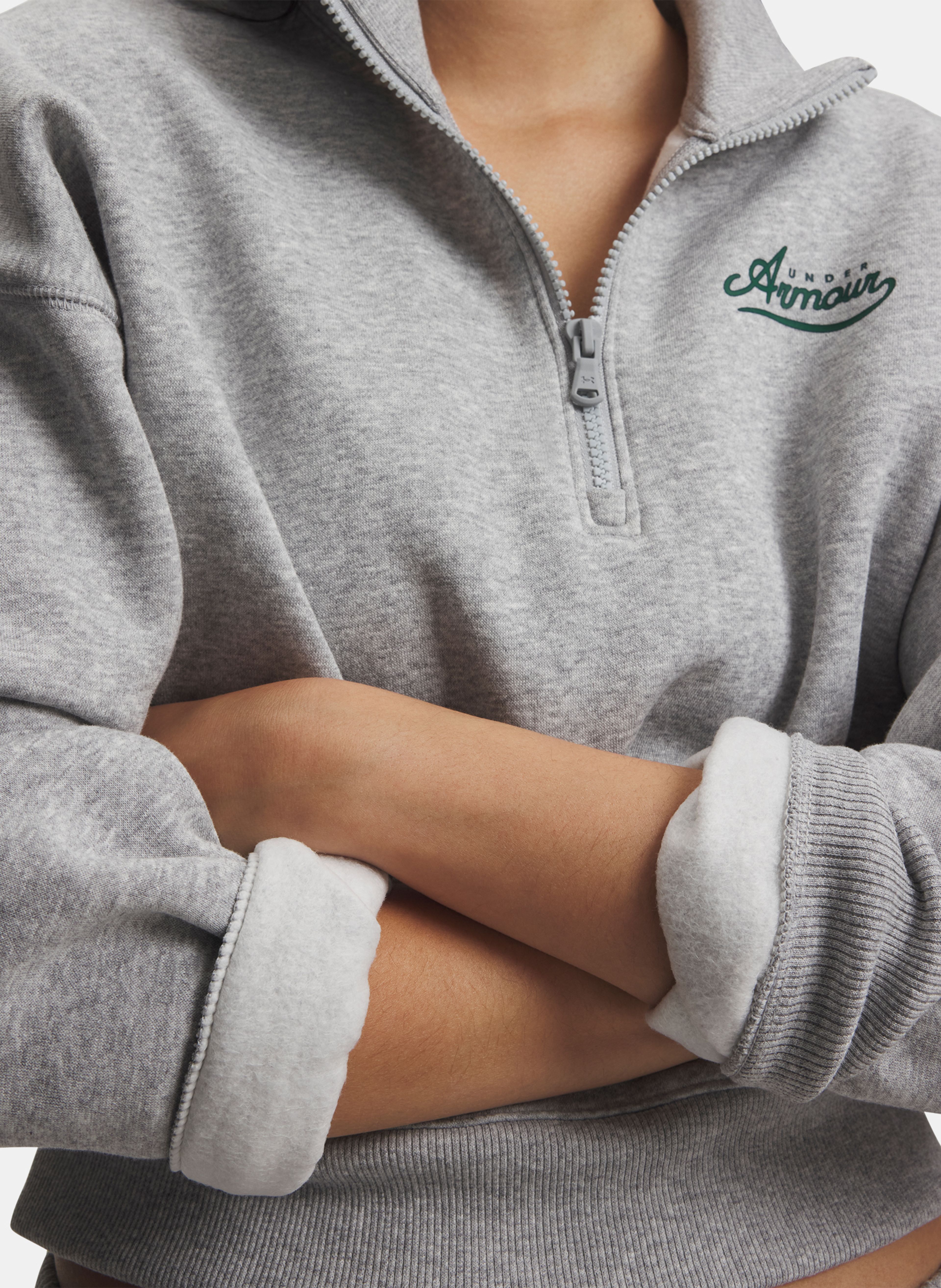 Naiste dressipluus Under Armour RIVAL FLEECE VARSITY HZ - 003