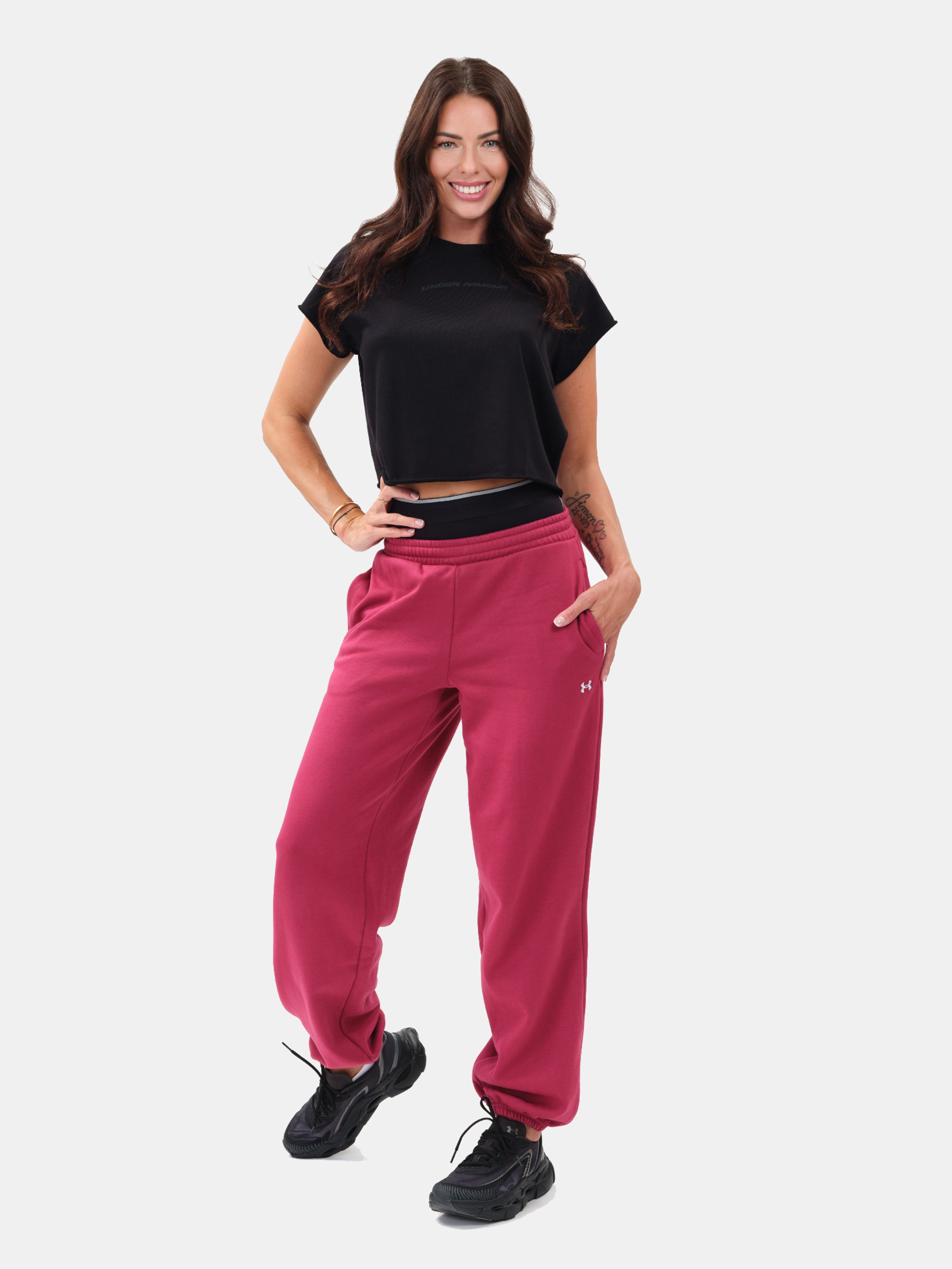 Ženske športne hlače Under Armour Icon Flc Gym Pant - 001