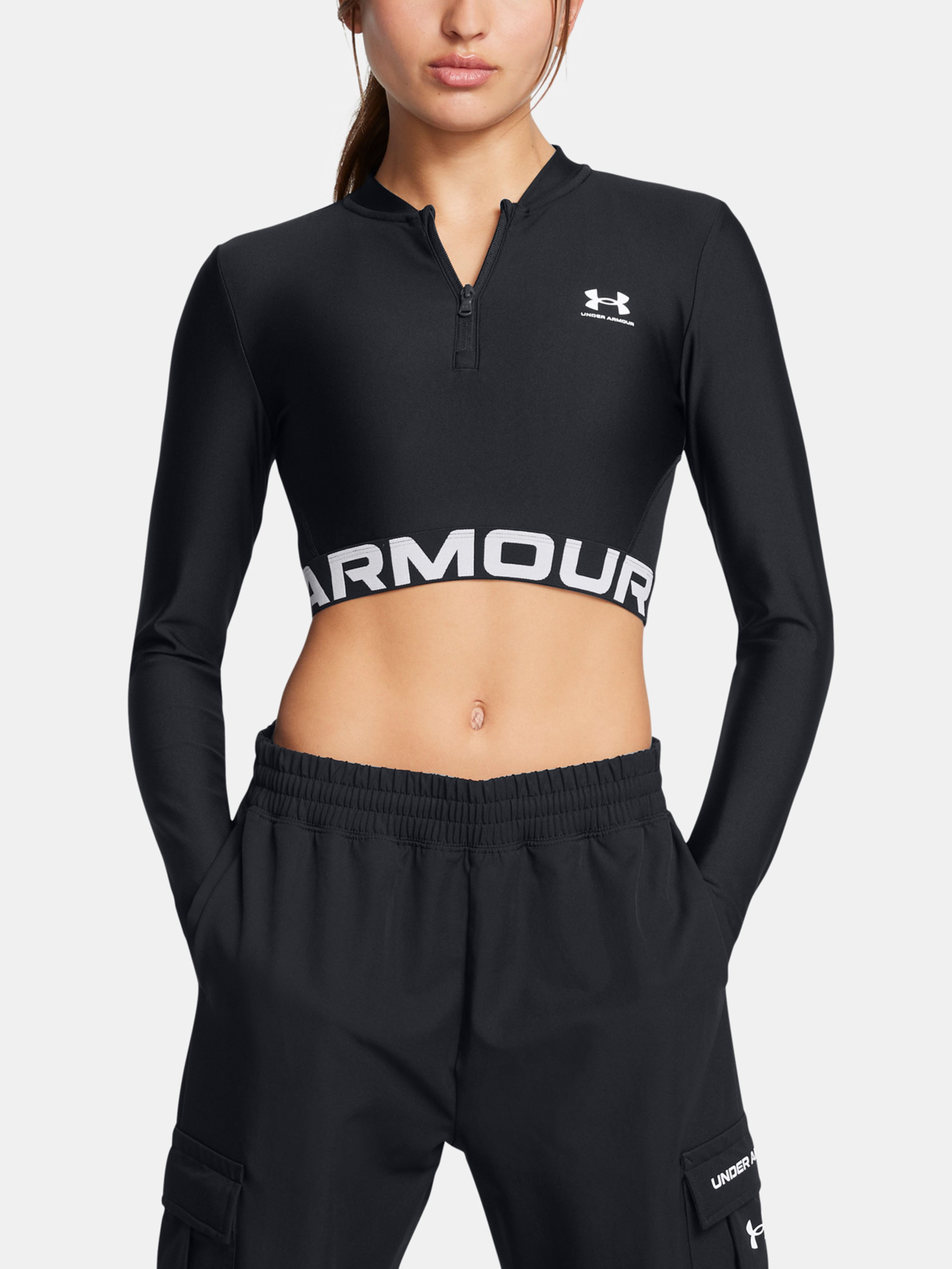 Ženska majica Under Armour HeatGear Rib 1/4 Zip LS