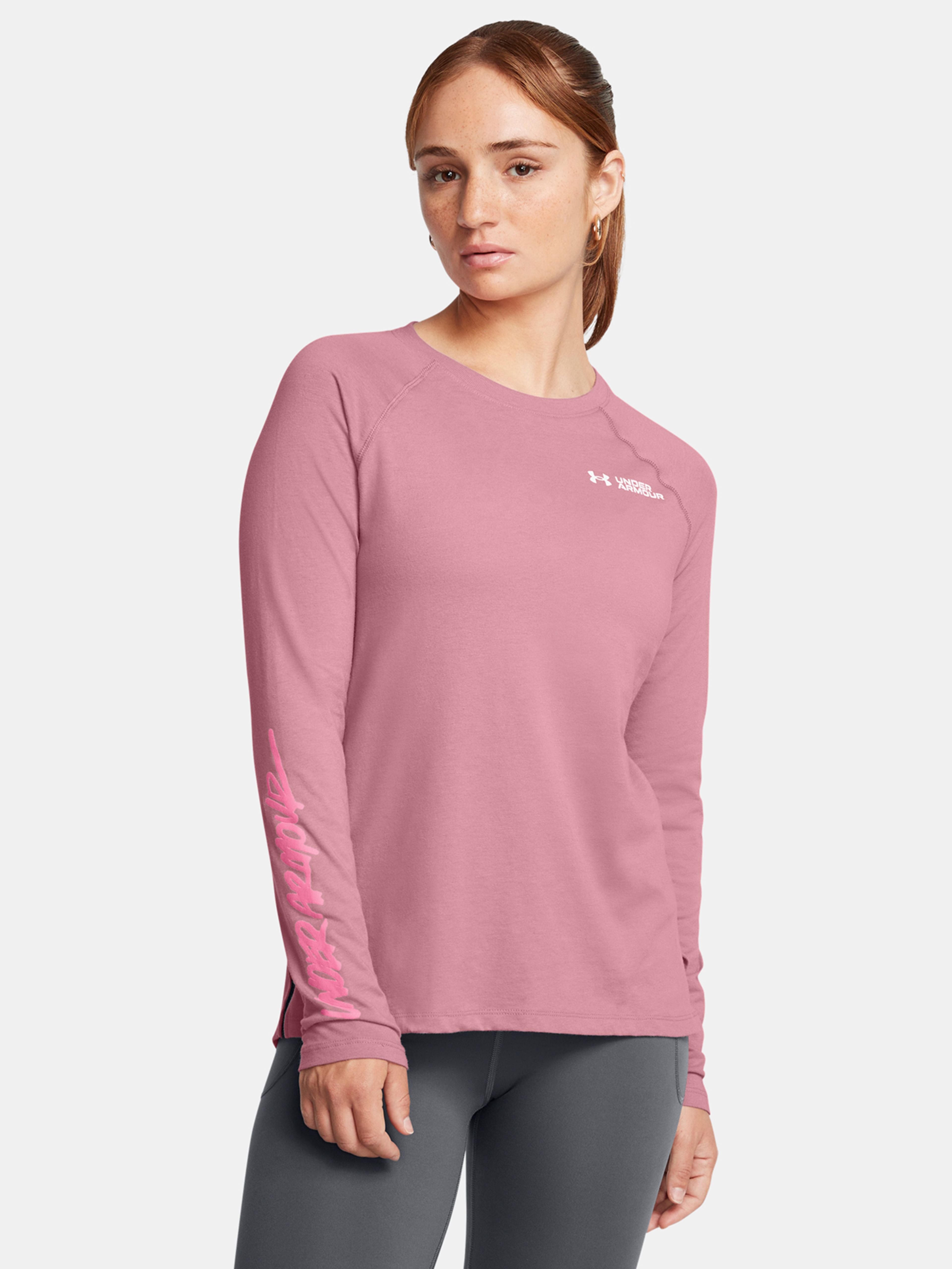 Női póló Under Armour UA SCRIPT WORDMARK LS