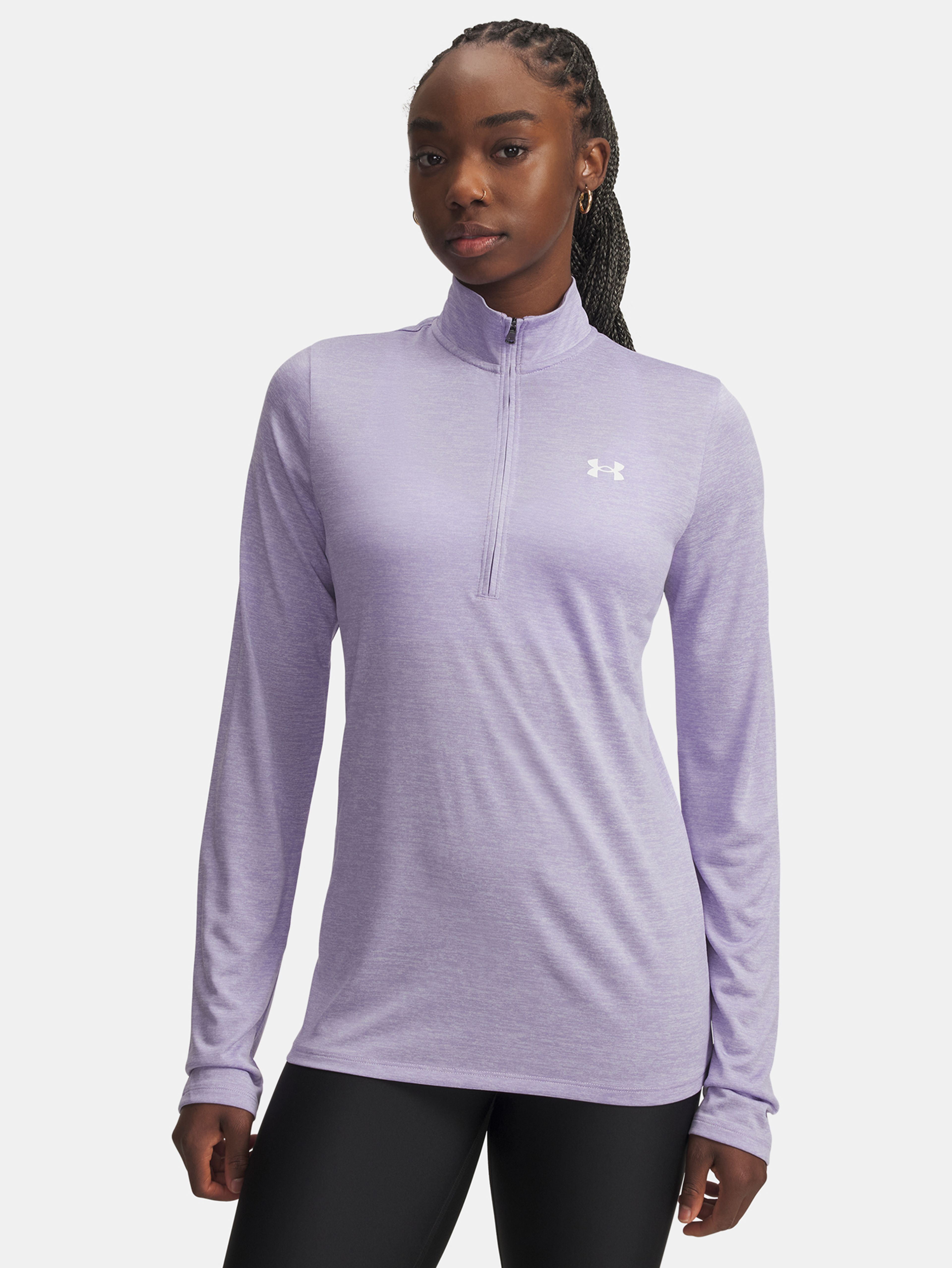 Moteriški marškinėliai Under Armour Tech 1/2 Zip- Twist-PPL