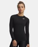 Dámske tričko Under Armour UA HG Authentics Comp LS-Čierna - 002