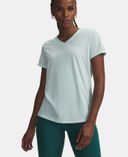 Sieviešu t-krekls Under Armour Tech SSV- Solid-RED-Zaļa - 004