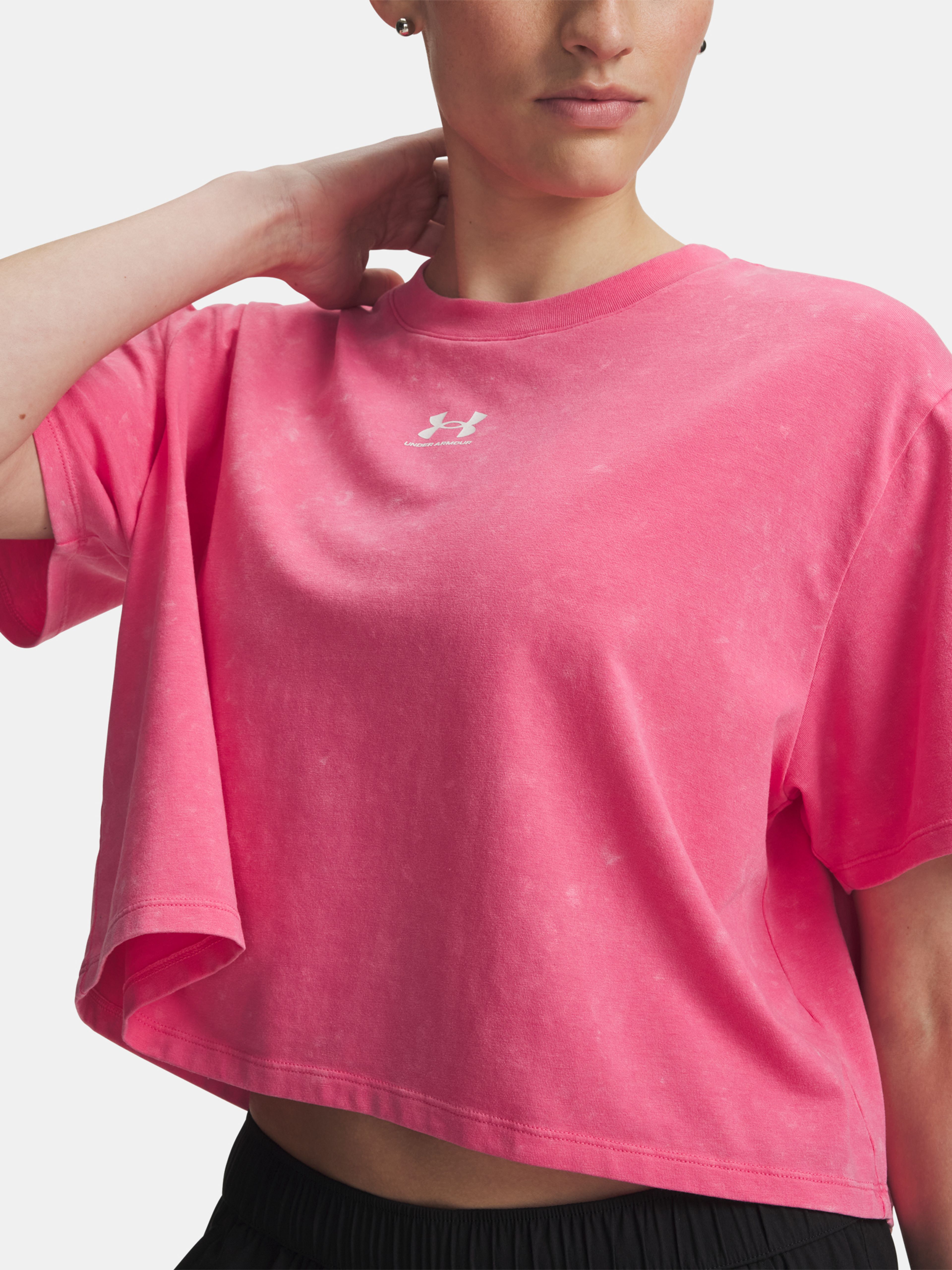 Női póló Under Armour UA Rival Boxy Tee Wash - 003
