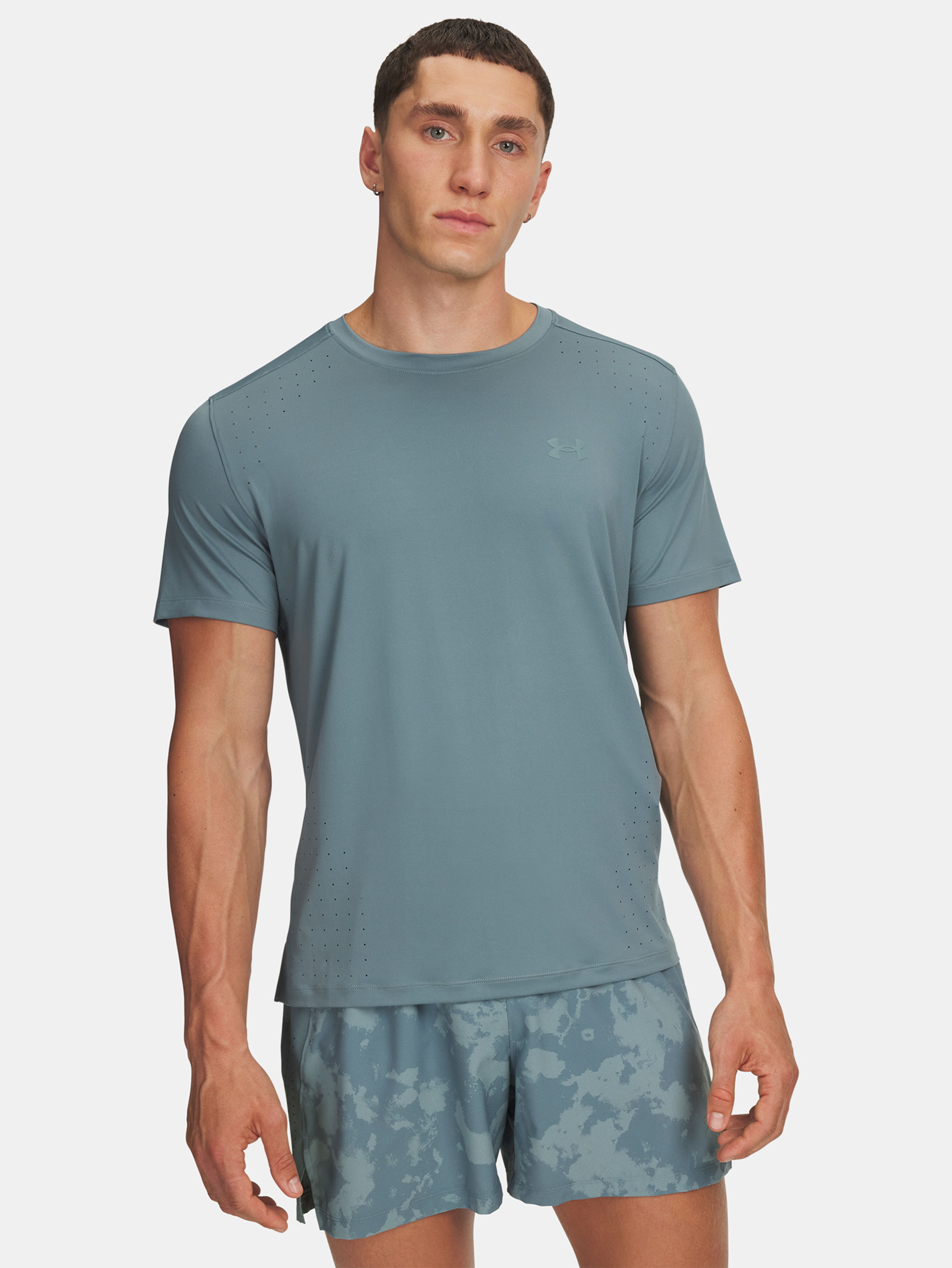 Férfi póló Under Armour UA LAUNCH ELITE SHORTSLEEVE-GRN