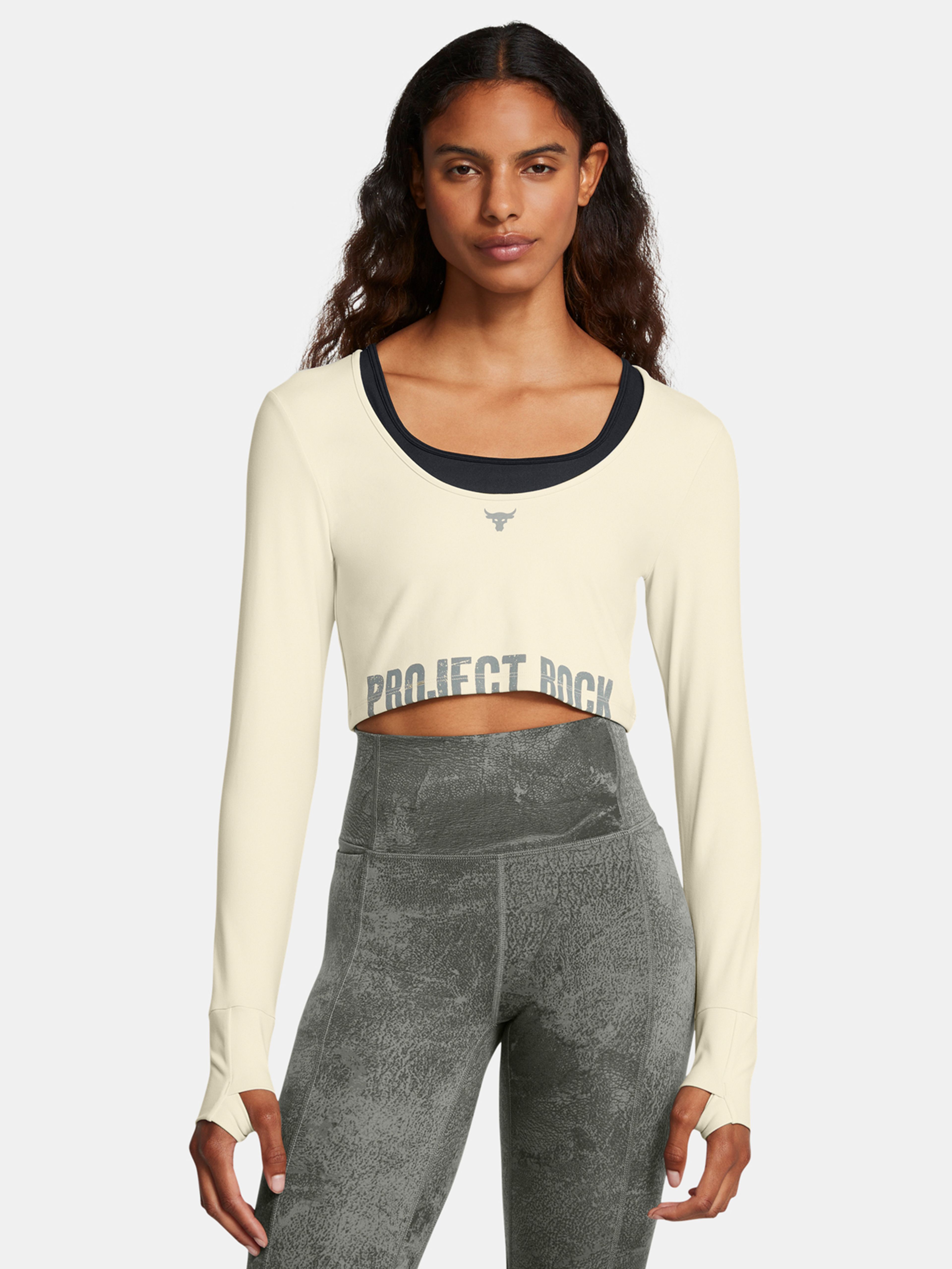 Női póló Under Armour Pjt Rck LG LS Workout Top