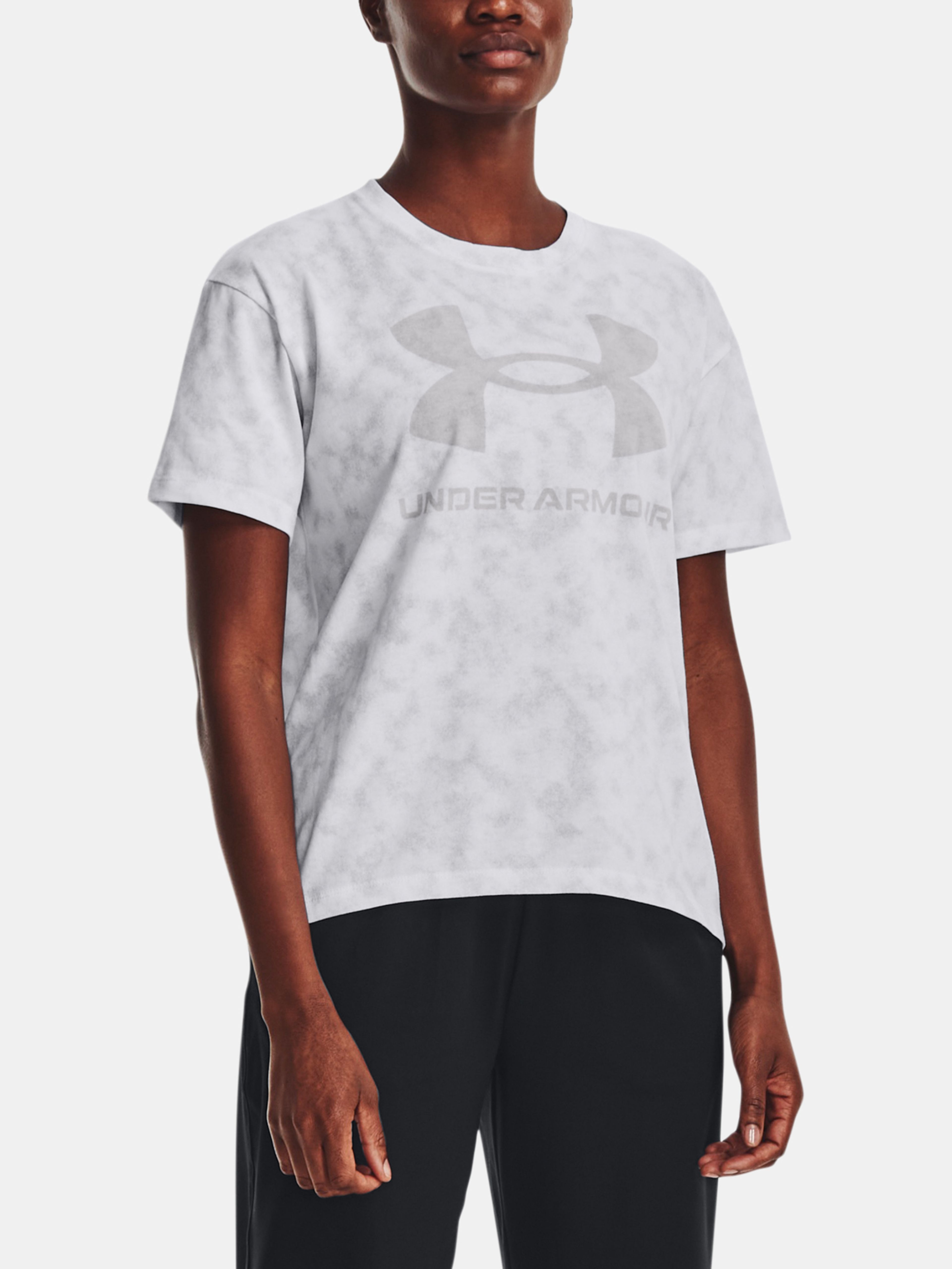 Női póló Under Armour UA LOGO AOP HEAVYWEIGHT SS