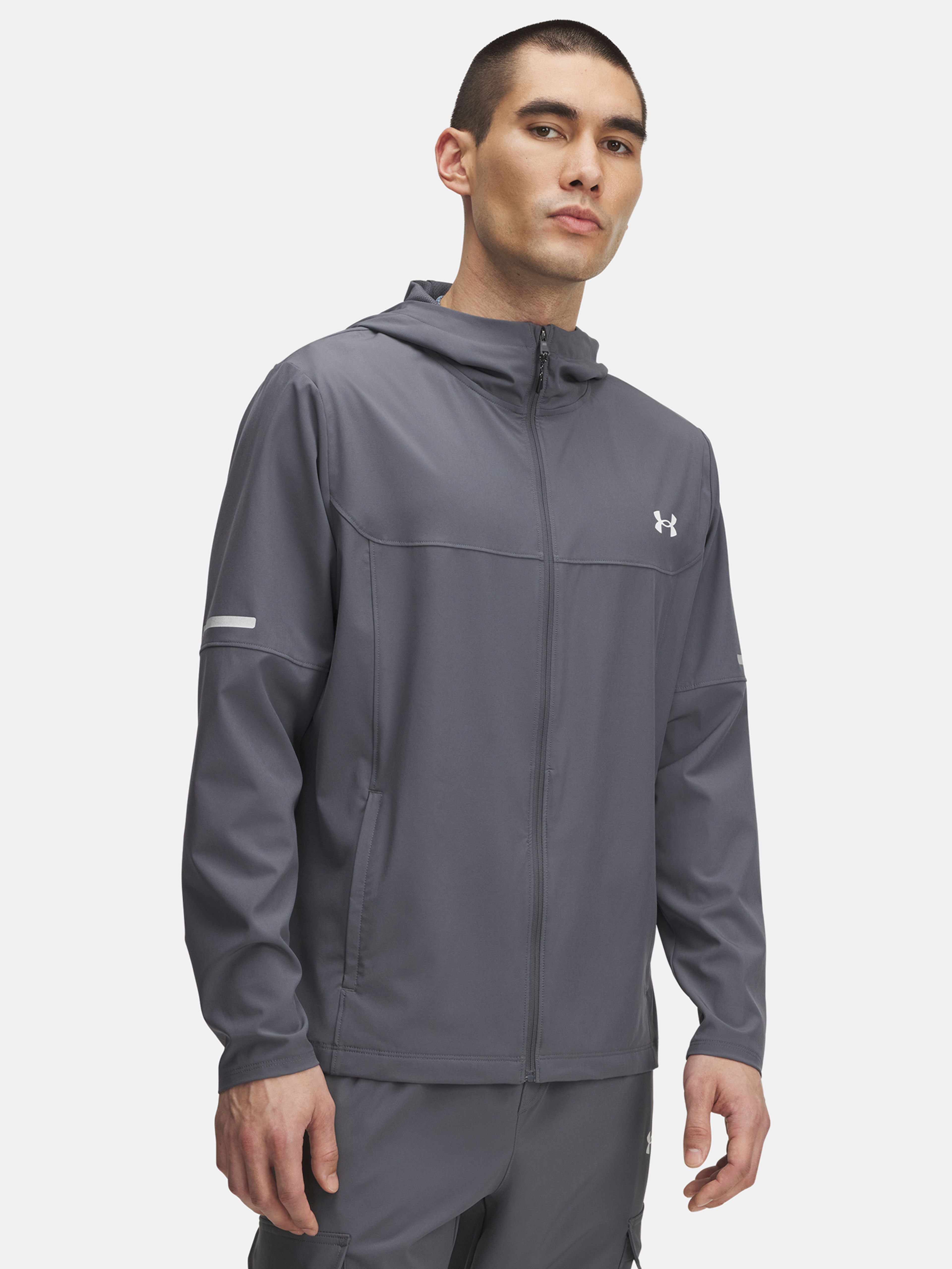 Pánská bunda Under Armour UA Tech Utility Woven Jckt-GRY