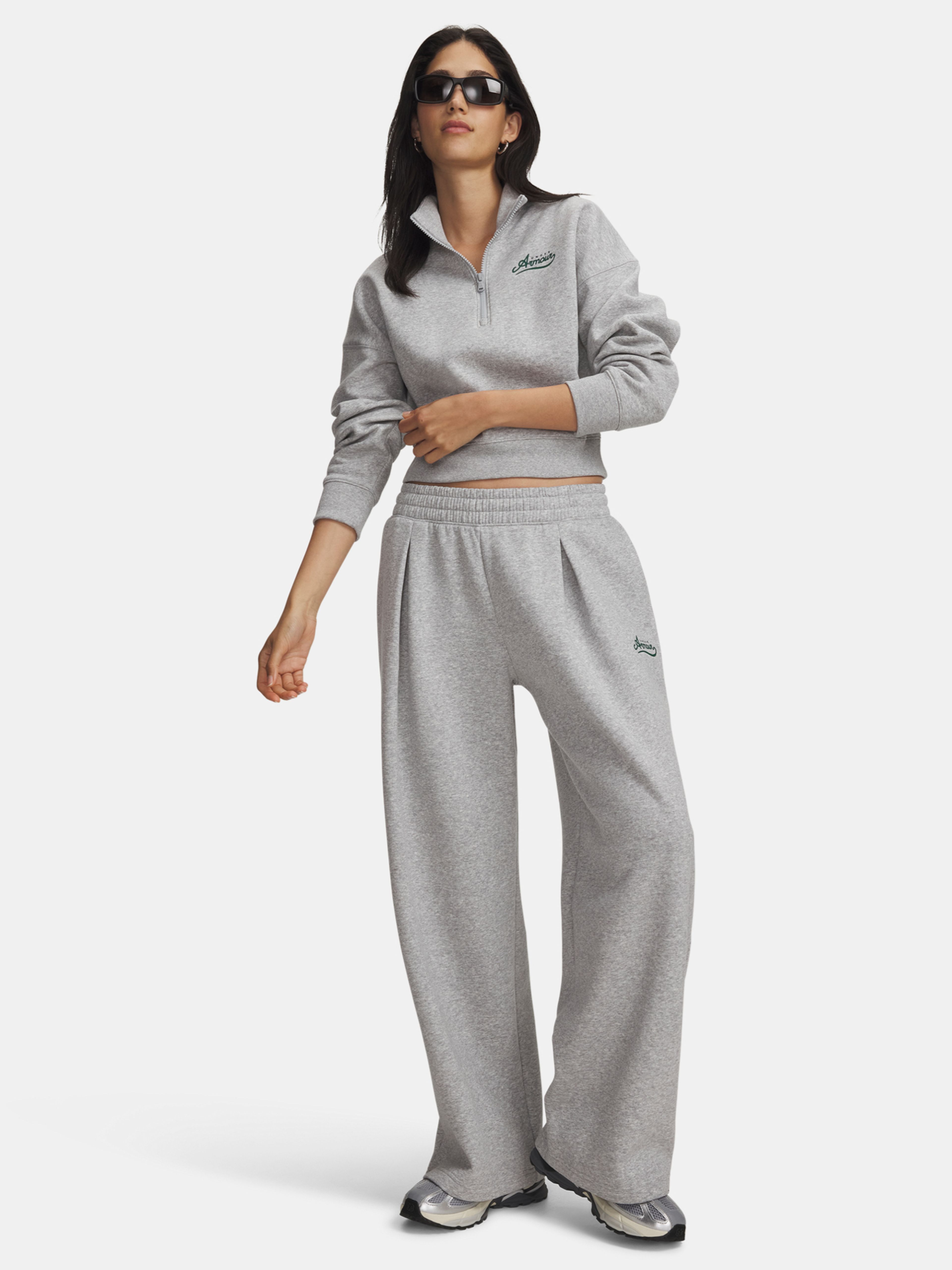 Moteriškos sportinės kelnės Under Armour RIVAL PLEATED VARSITY PANT - 003