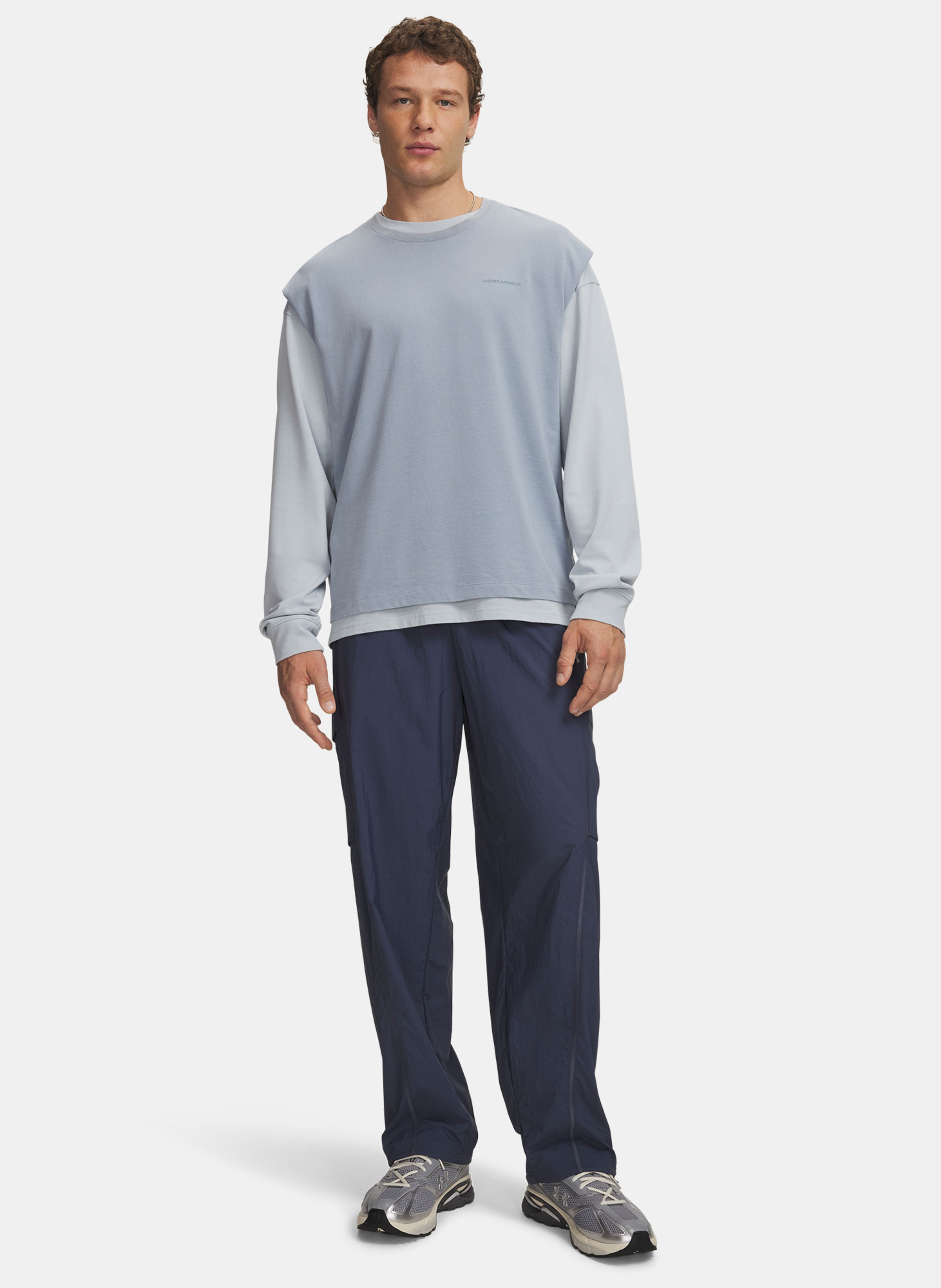 Moške športne hlače Under Armour UA UNSTOPPABLE WVN PNT SOLID - 004