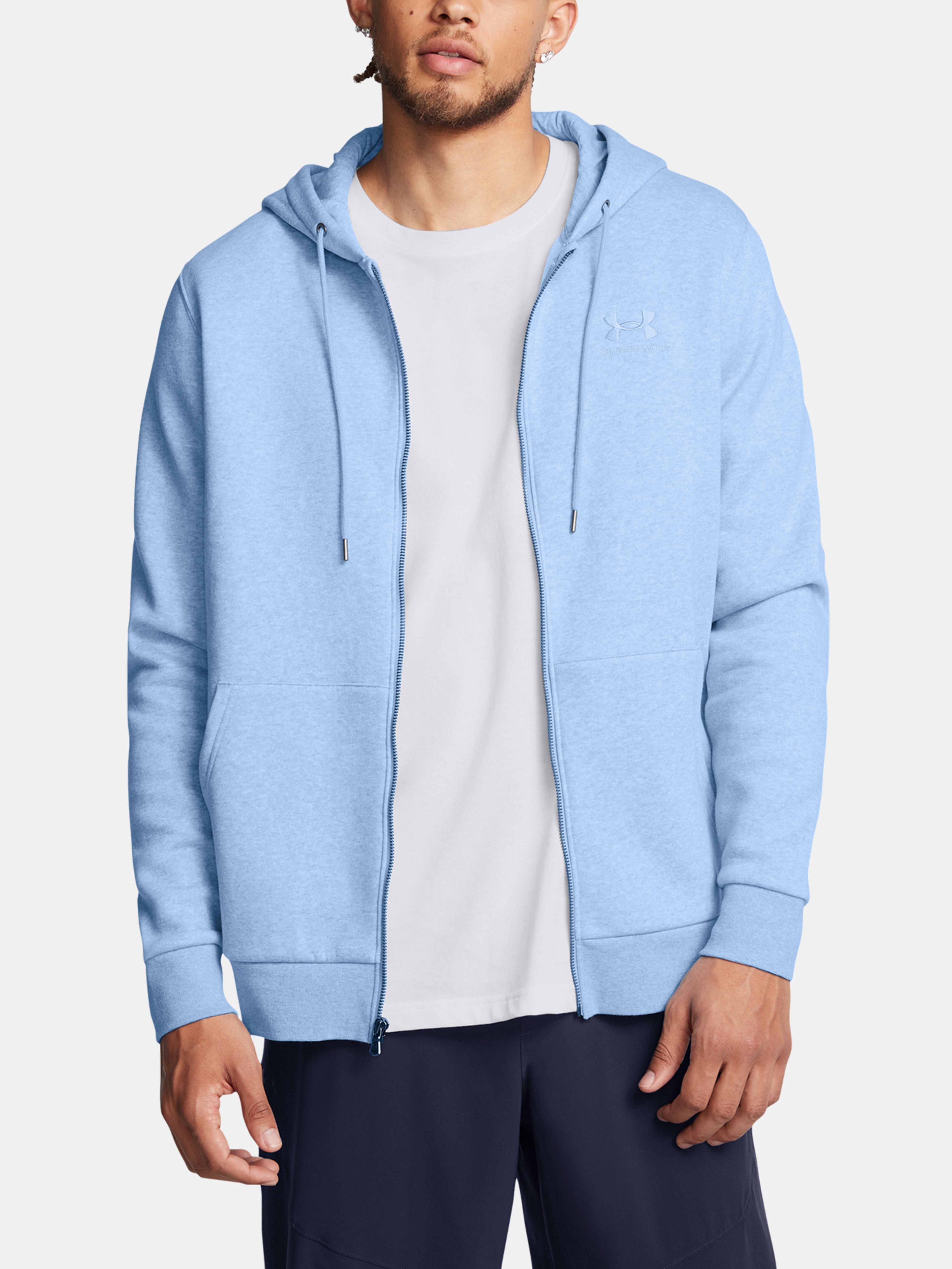 Pánská mikina Under Armour UA Icon Fleece FZ Hood-BLU