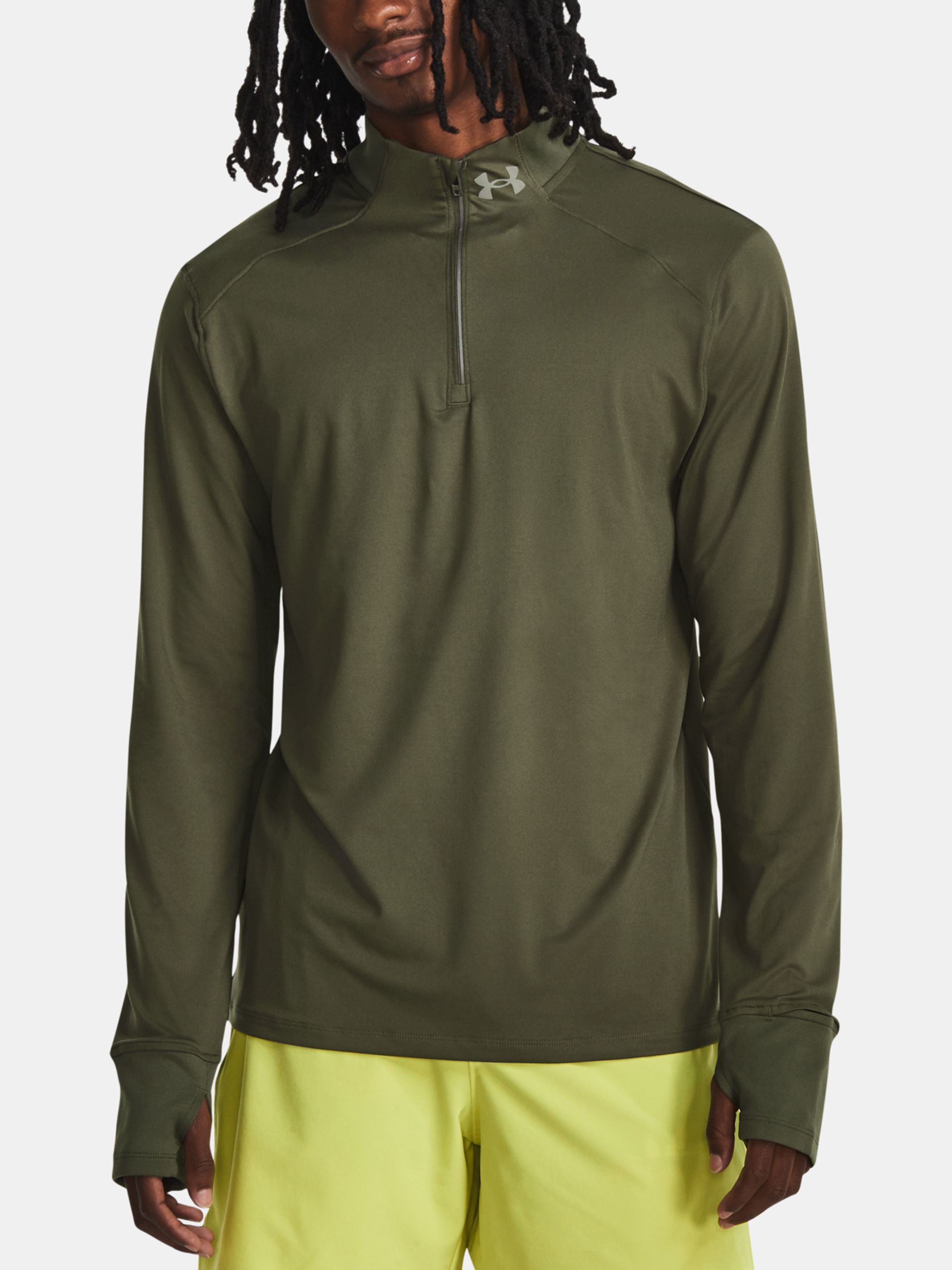 Pánske tričko Under Armour QUALIFIER RUN 1/4 ZIP - 001