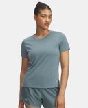Női póló Under Armour UA Launch Shortsleeve-BLU-Kék - 004