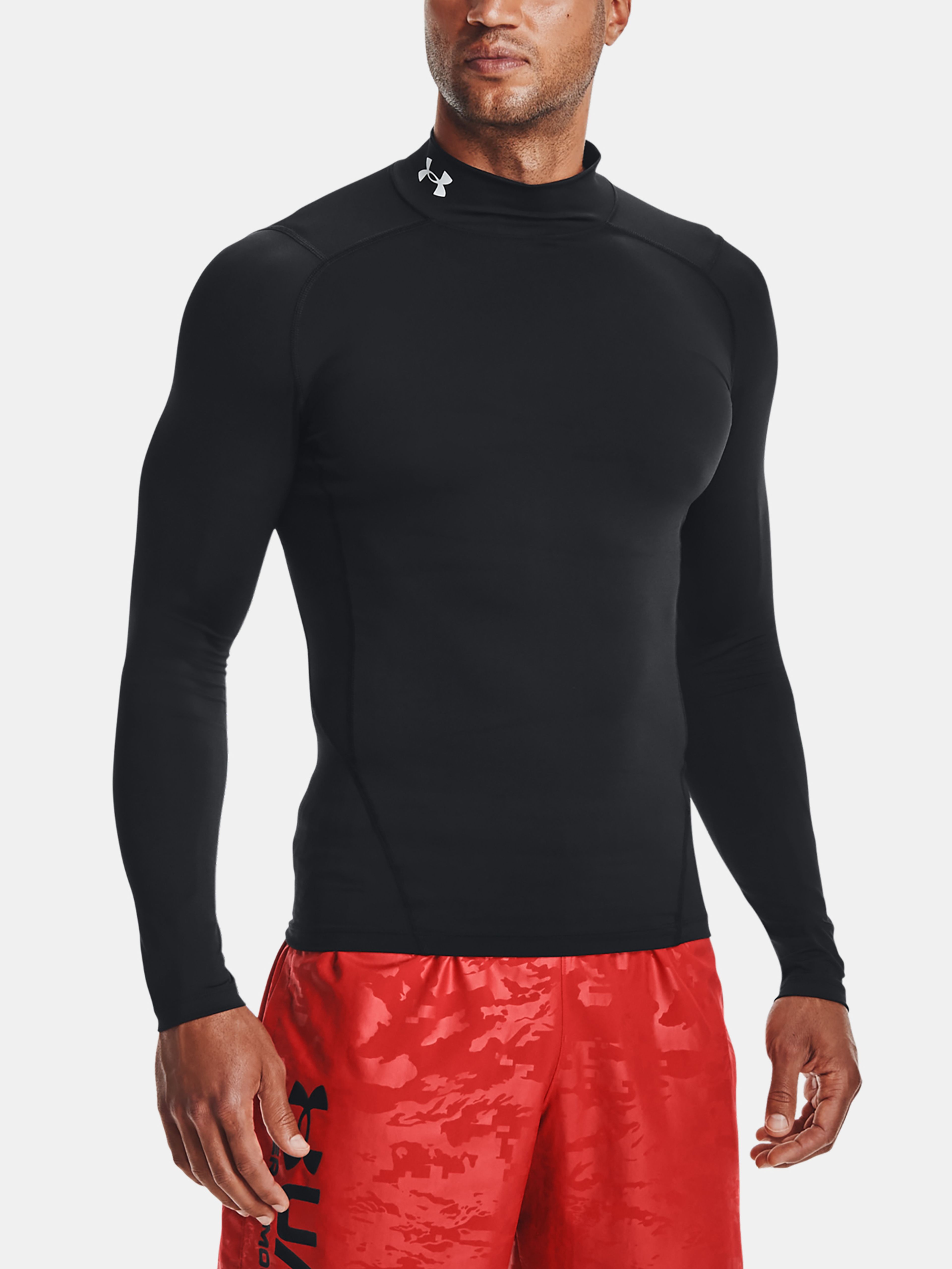 Férfi póló Under Armour HG Armour Comp Mock LS