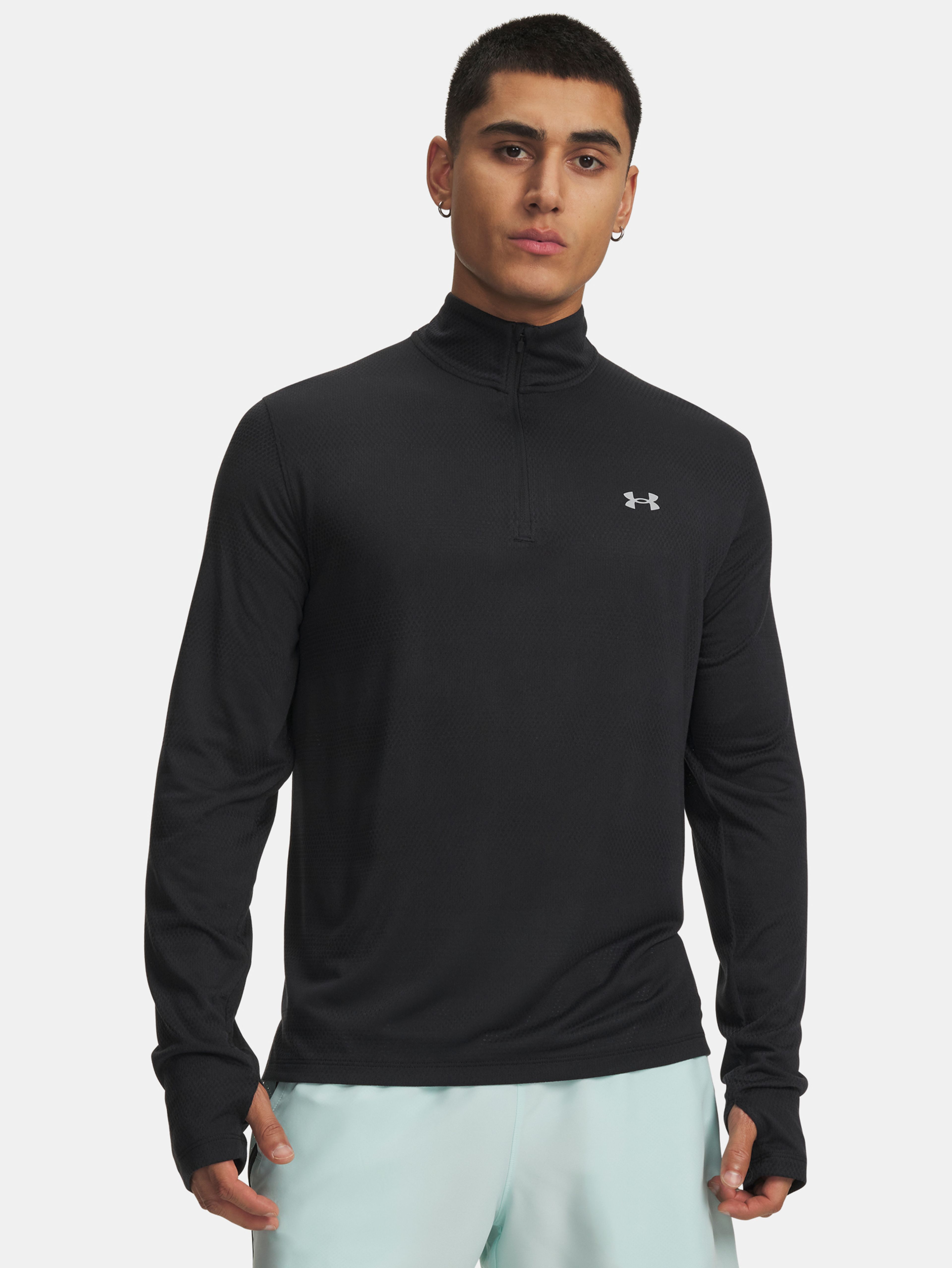 Meeste t-särk Under Armour UA Velociti 1/4 Zip-BLK