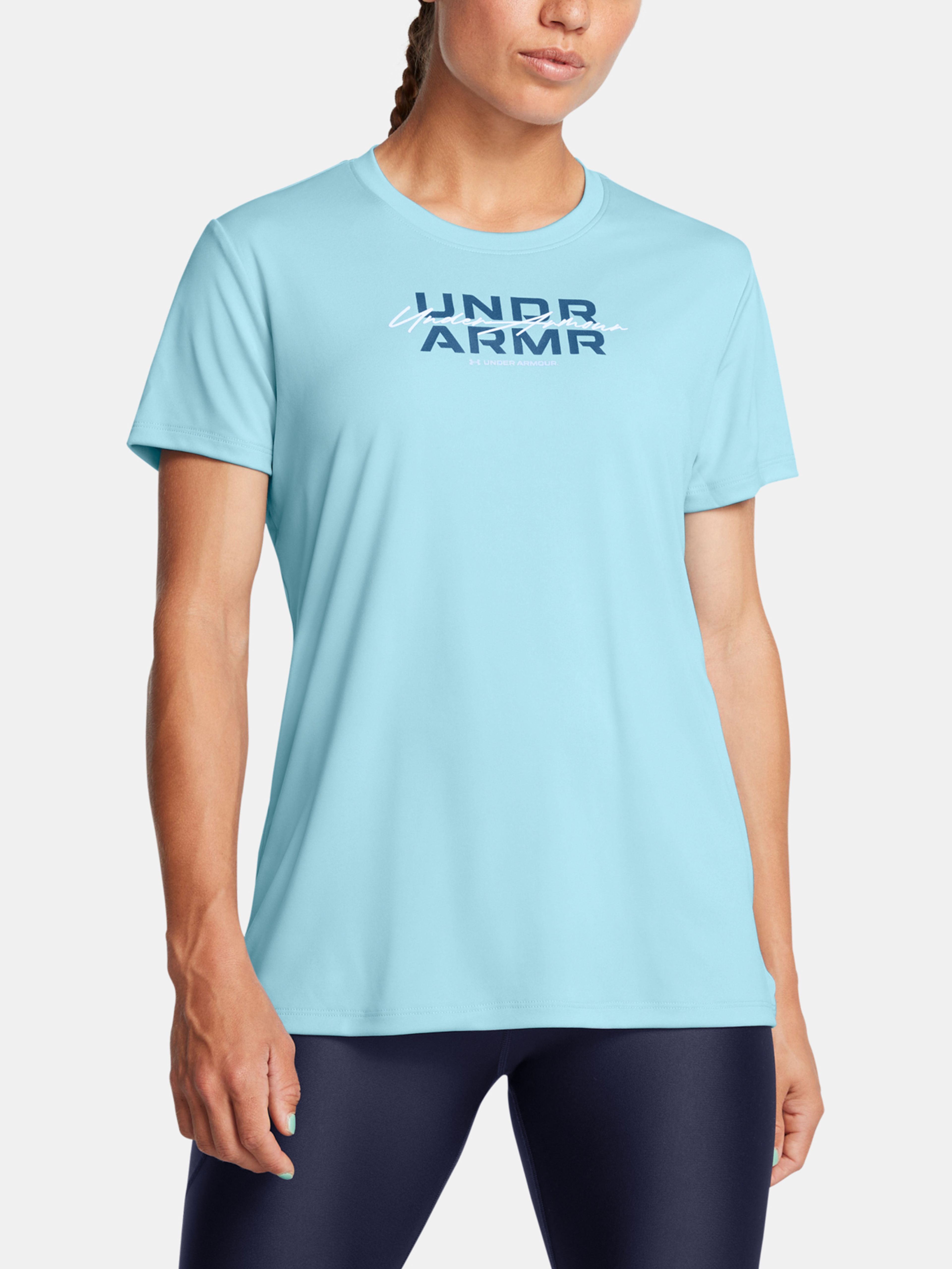 Dámske tričko Under Armour UA W VELOCITY WDMK MFO SS-BLU