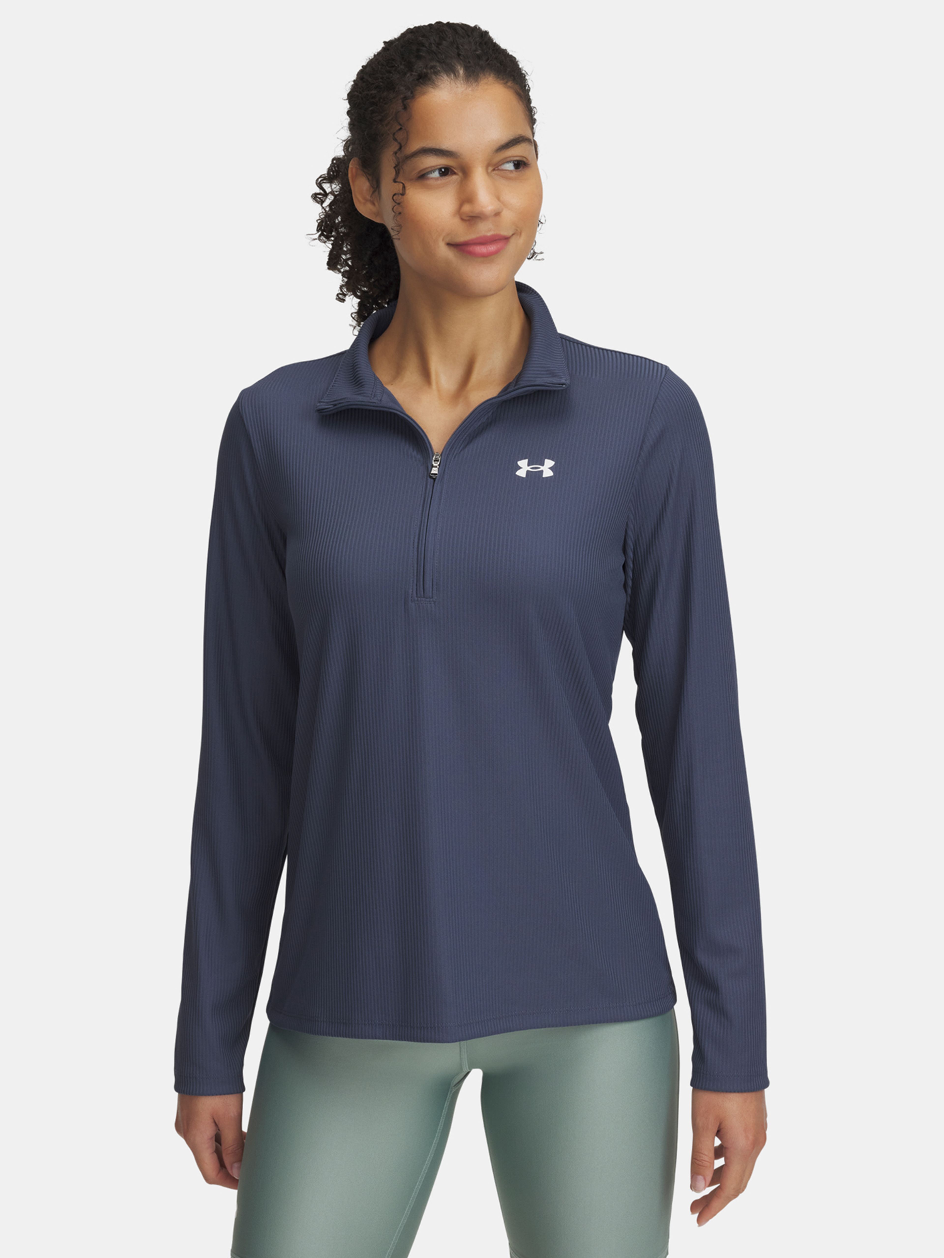 Női póló Under Armour Tech Rib 1/2 Zip
