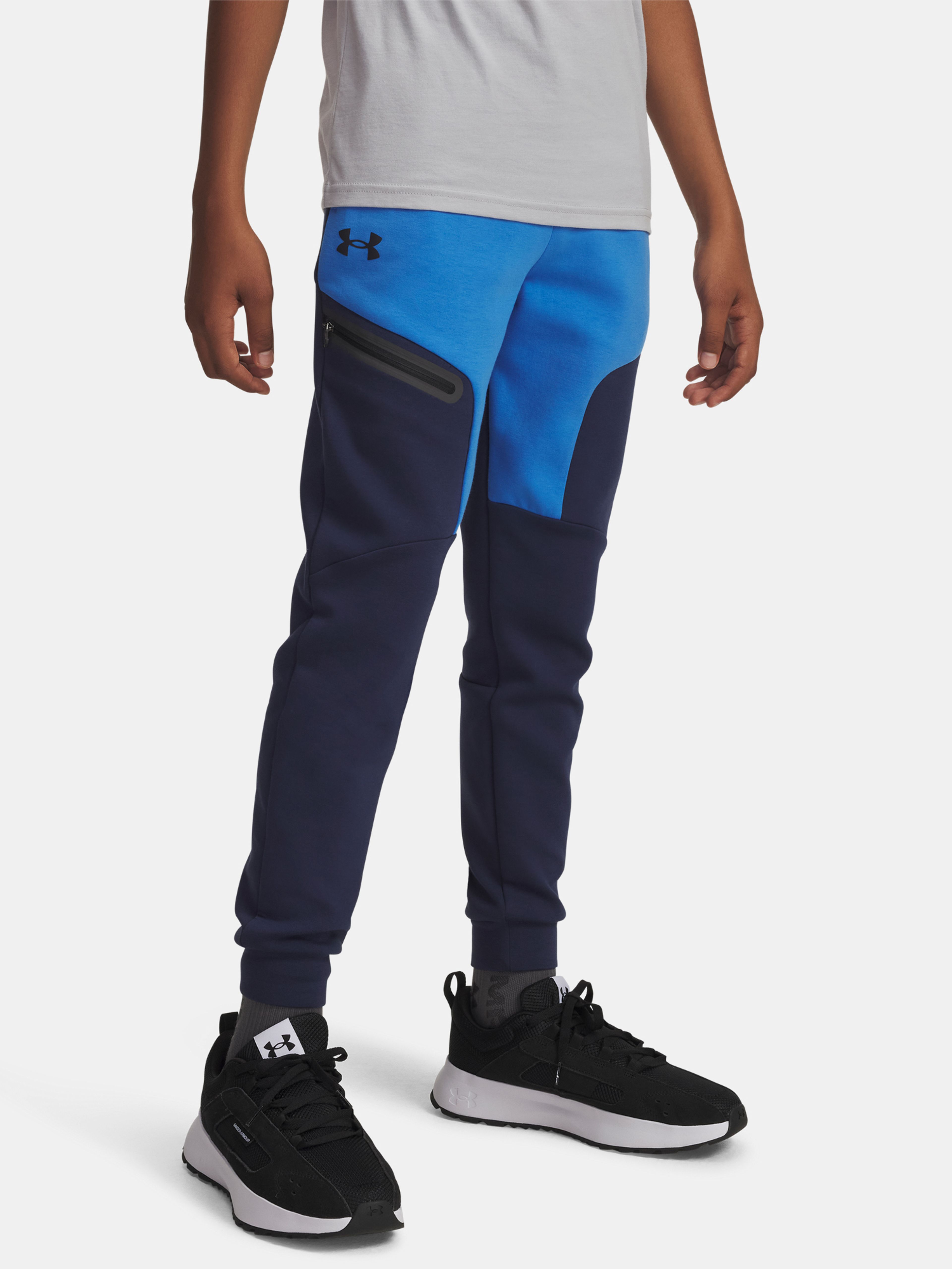 Poiste dressipüksid Under Armour UA B Unstoppable Flc Jogger-BLU