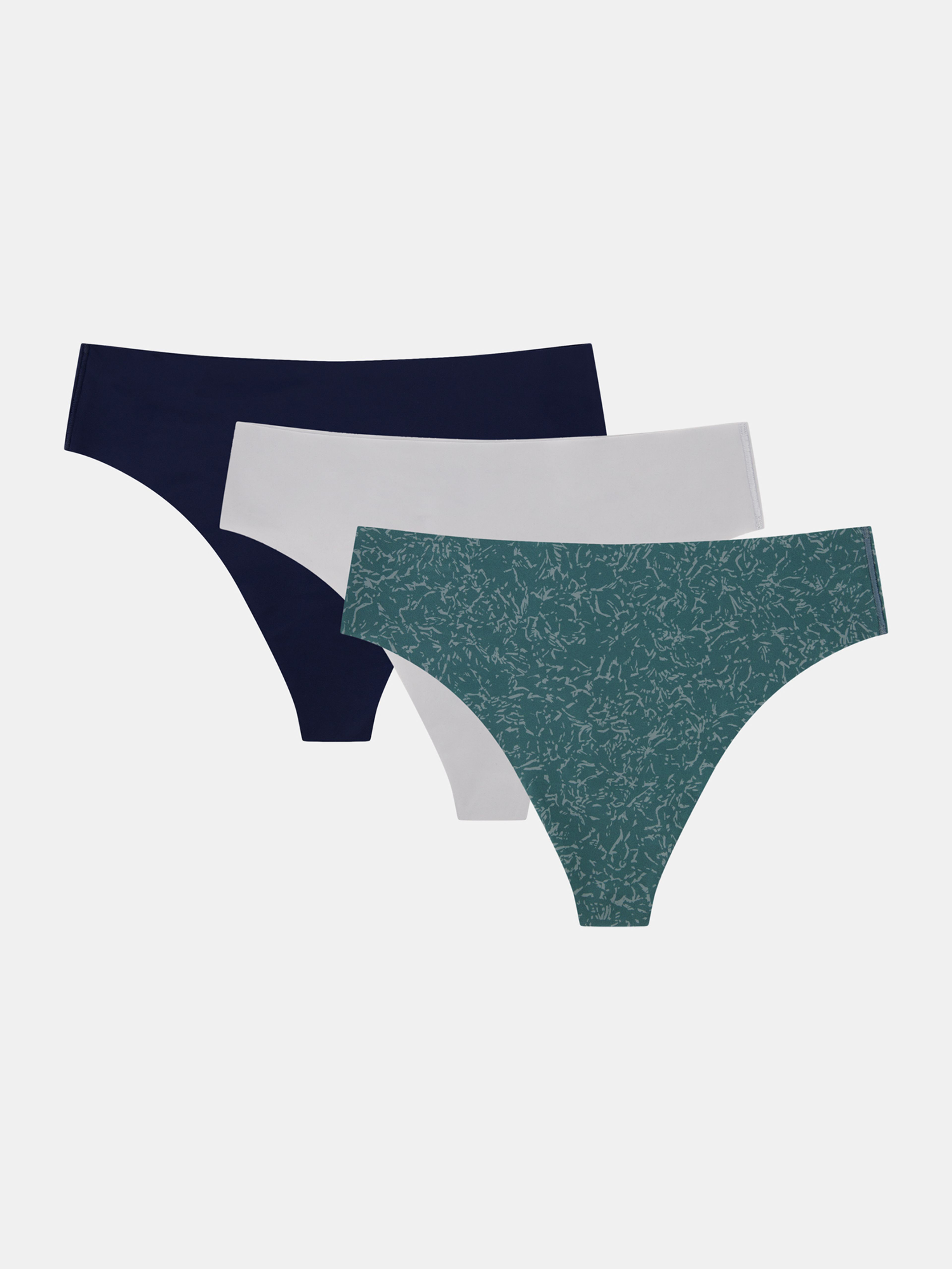 Női tanga Under Armour UA Essen Stretch No Show Thong-Print - 3pk - 001